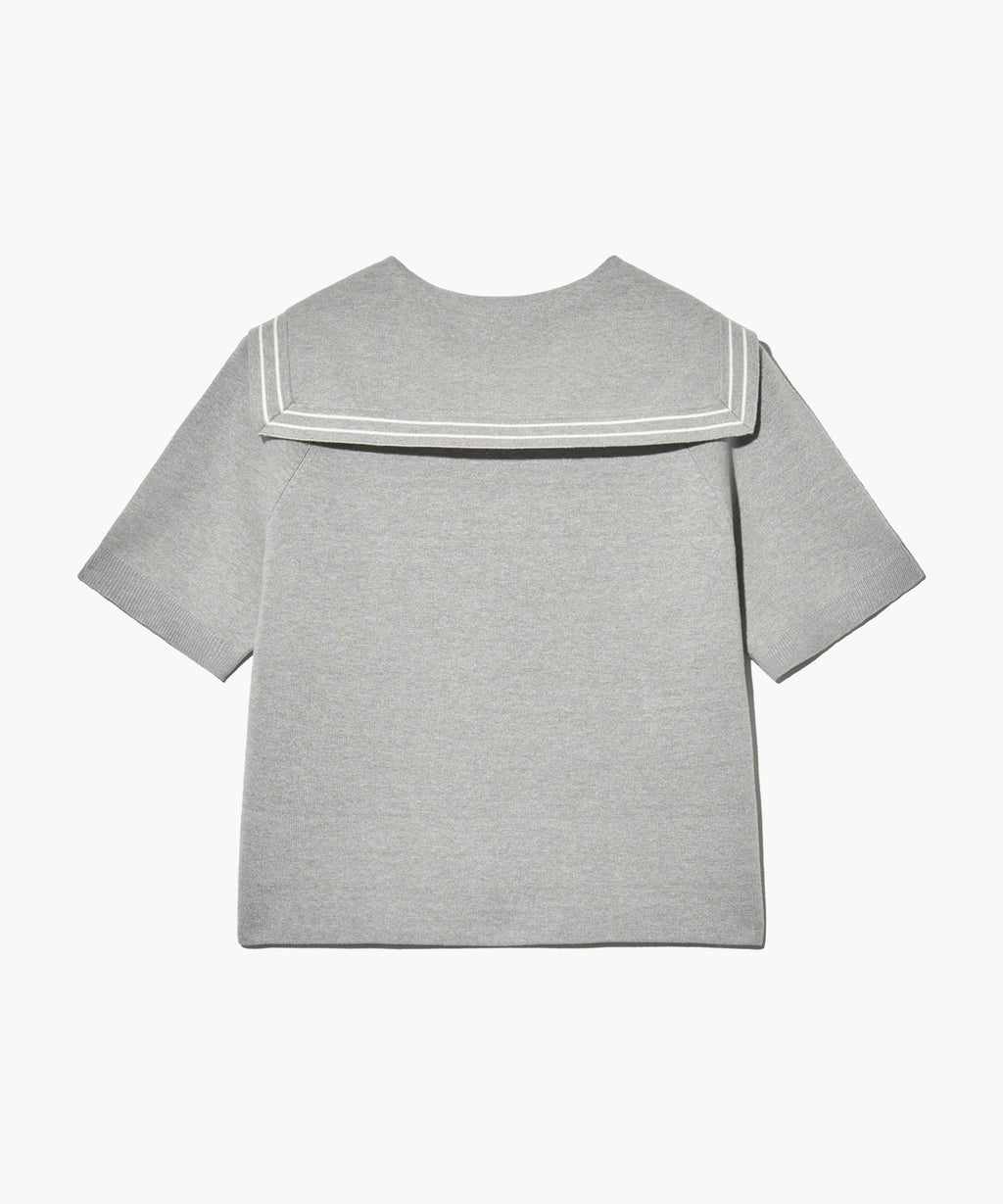 Marithe & Francois Girbaud - Marine Sailor Half Knit (Light Gray) product image 10 | TRAB K-Fashion Australia