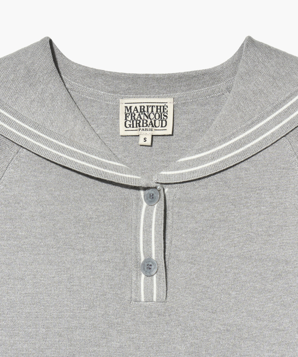 Marithe & Francois Girbaud - Marine Sailor Half Knit (Light Gray) product image 11 | TRAB K-Fashion Australia