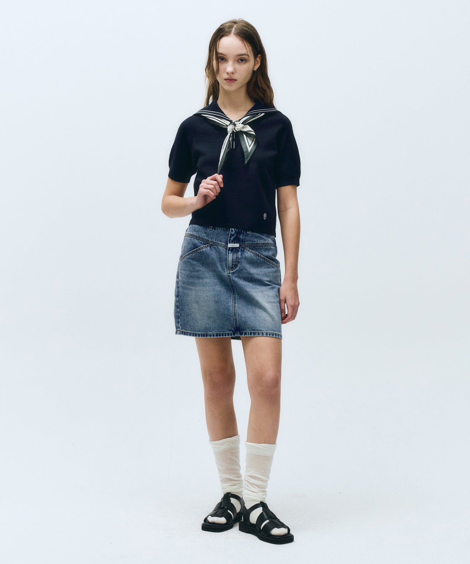 Marithe & Francois Girbaud - Marine Sailor Half Knit (Navy) product image 6 | TRAB K-Fashion Australia