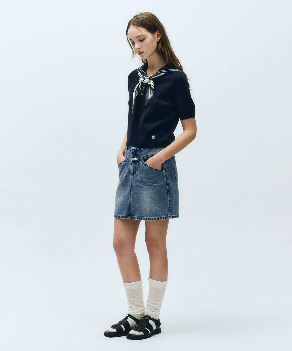 Marithe & Francois Girbaud - Marine Sailor Half Knit (Navy) product image 7 | TRAB K-Fashion Australia
