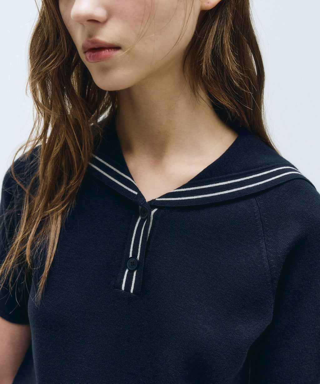 Marithe & Francois Girbaud - Marine Sailor Half Knit (Navy) product image 5 | TRAB K-Fashion Australia