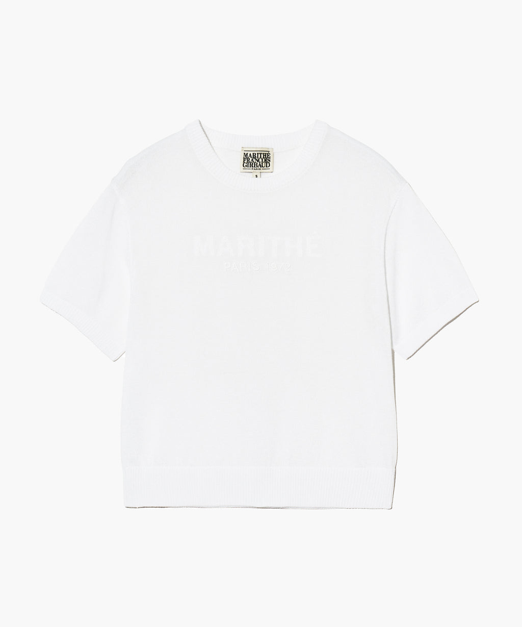 Marithe & Francois Girbaud - See Through Half Knit (White) product image 7 | TRAB K-Fashion Australia