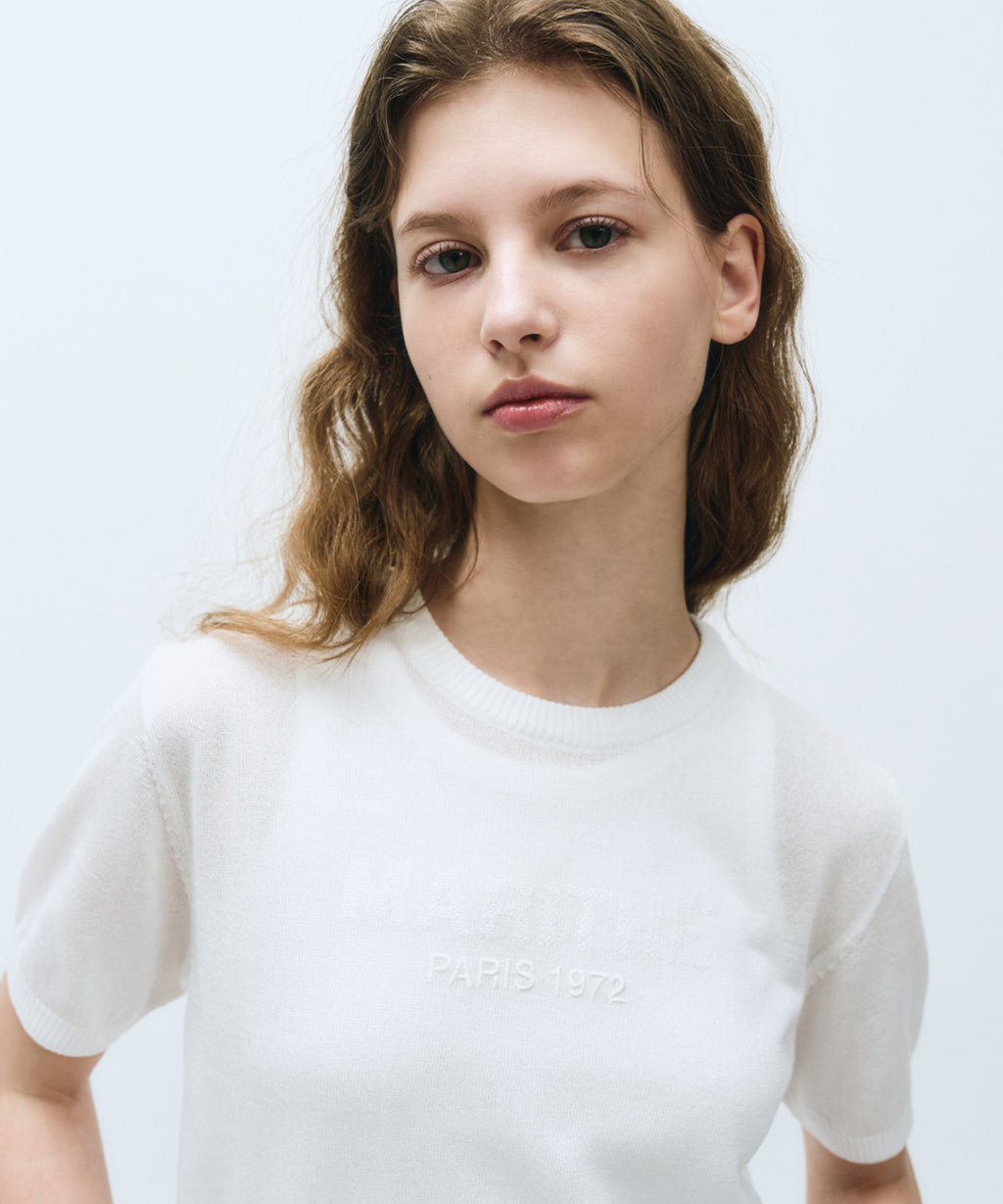 Marithe & Francois Girbaud - See Through Half Knit (White) product image 2 | TRAB K-Fashion Australia