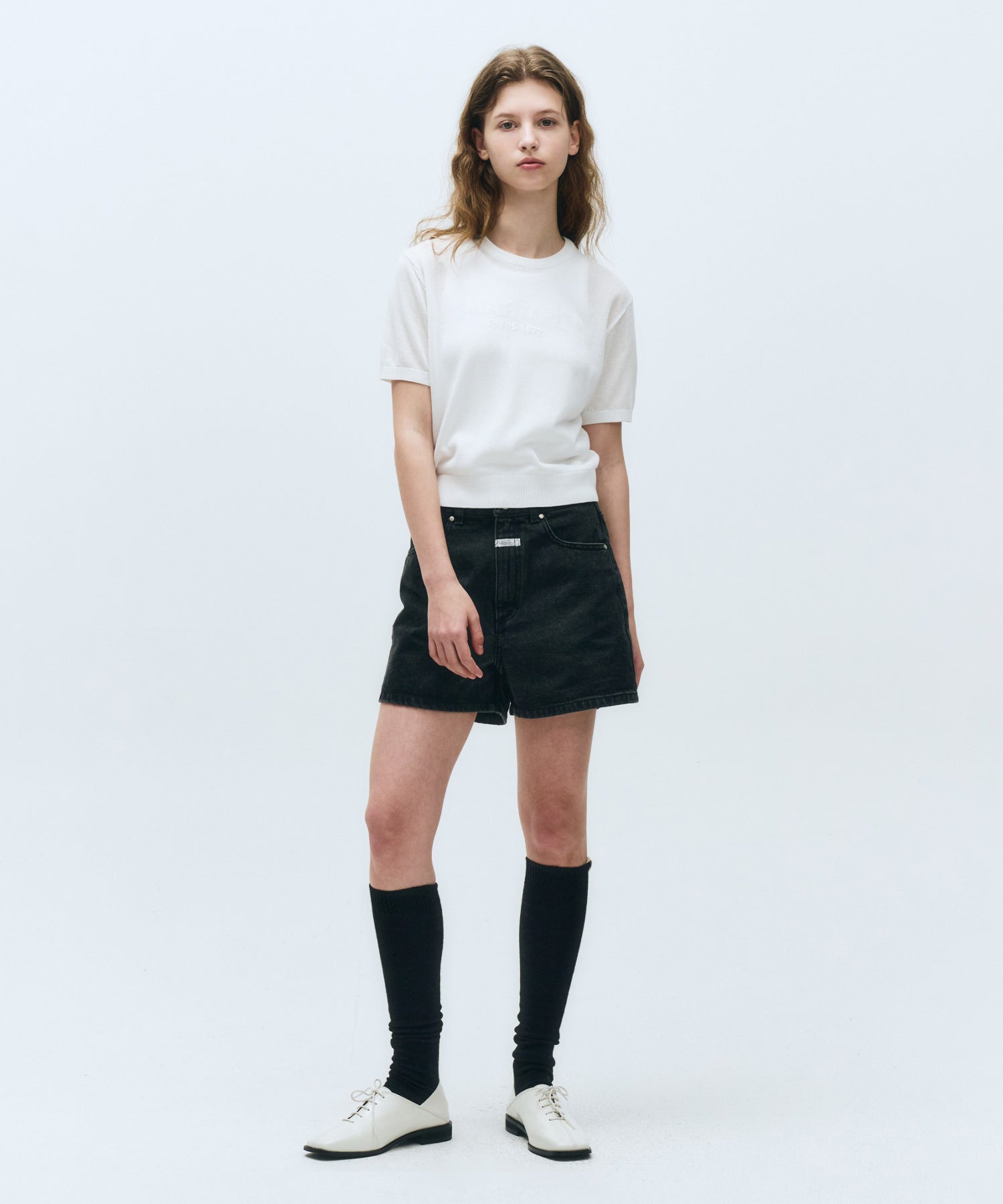 Marithe & Francois Girbaud - See Through Half Knit (White) product image 4 | TRAB K-Fashion Australia