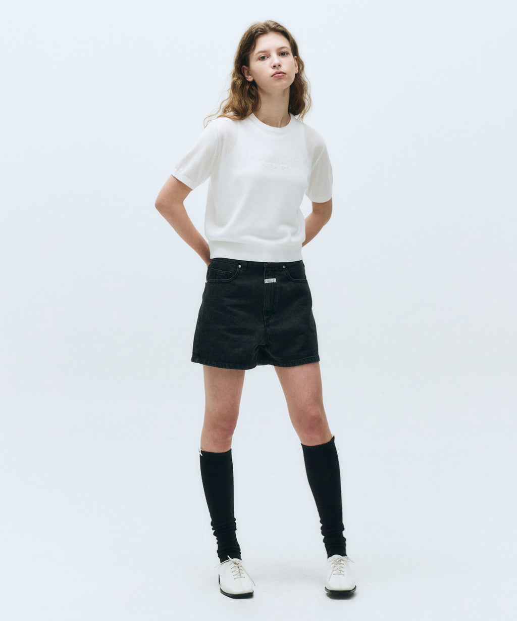 Marithe & Francois Girbaud - See Through Half Knit (White) product image 5 | TRAB K-Fashion Australia