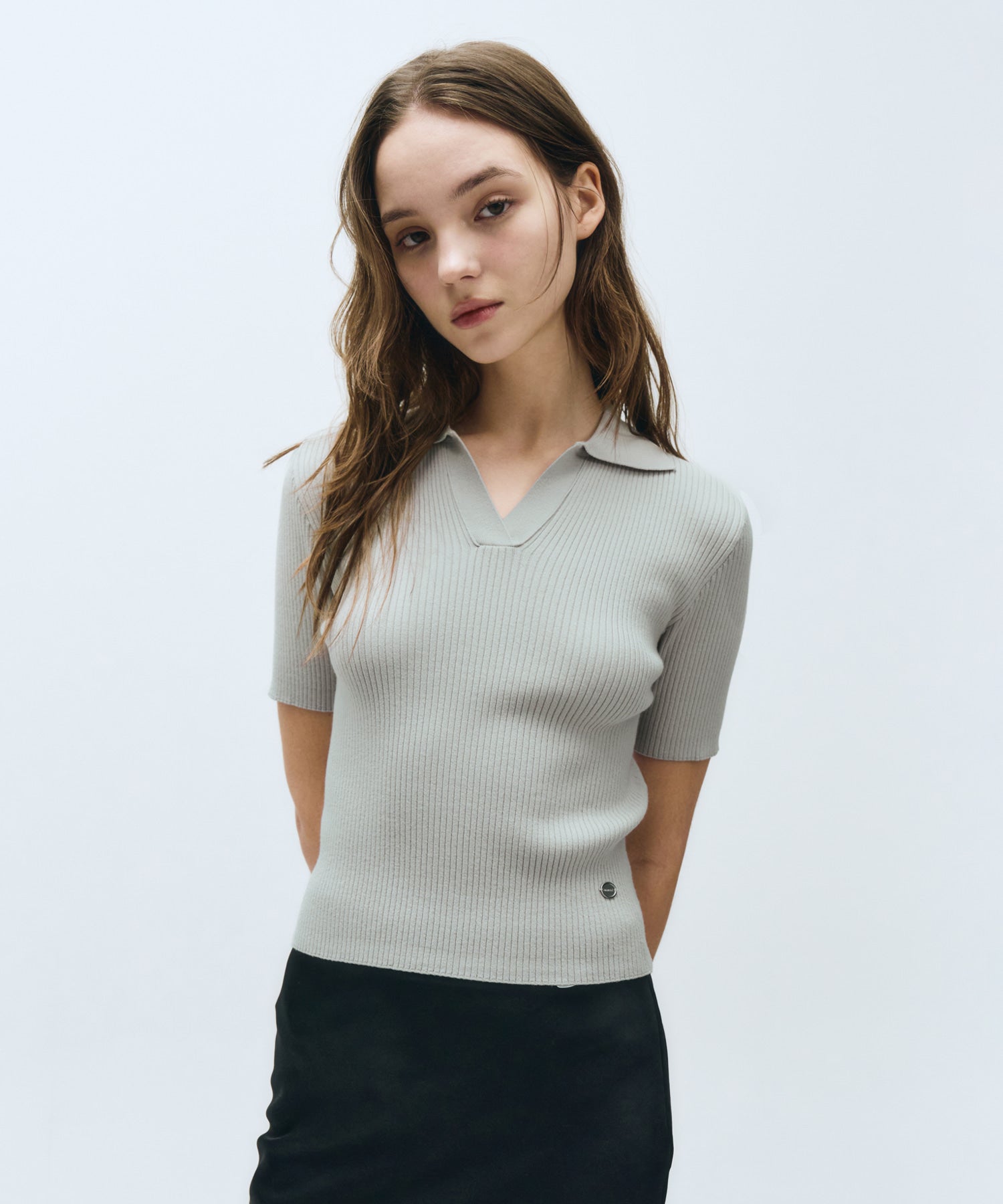 Marithe & Francois Girbaud - Slim Half Knit (Light Gray) product image 1 | TRAB K-Fashion Australia