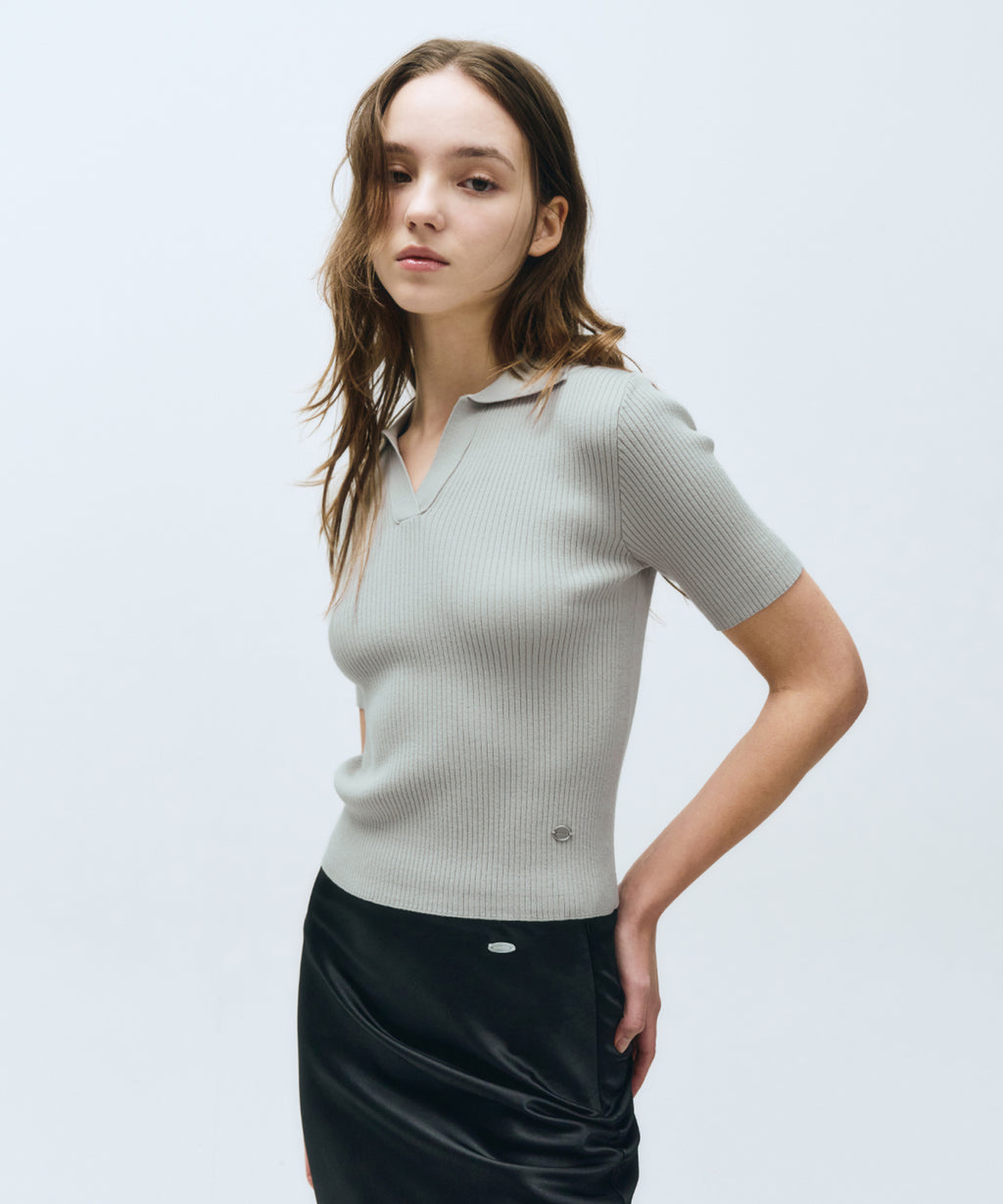 Marithe & Francois Girbaud - Slim Half Knit (Light Gray) product image 2 | TRAB K-Fashion Australia