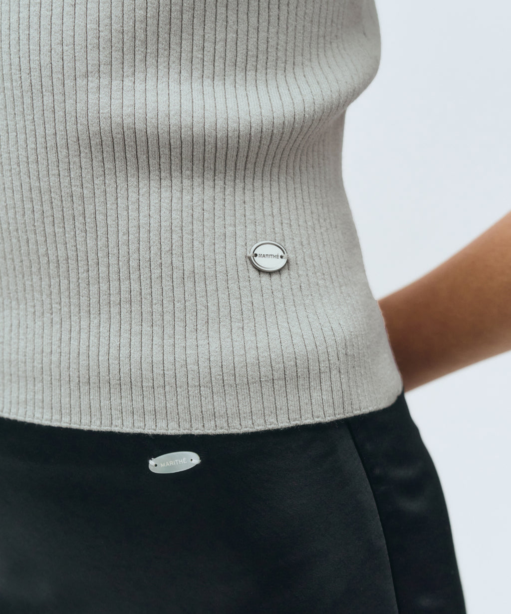 Marithe & Francois Girbaud - Slim Half Knit (Light Gray) product image 4 | TRAB K-Fashion Australia