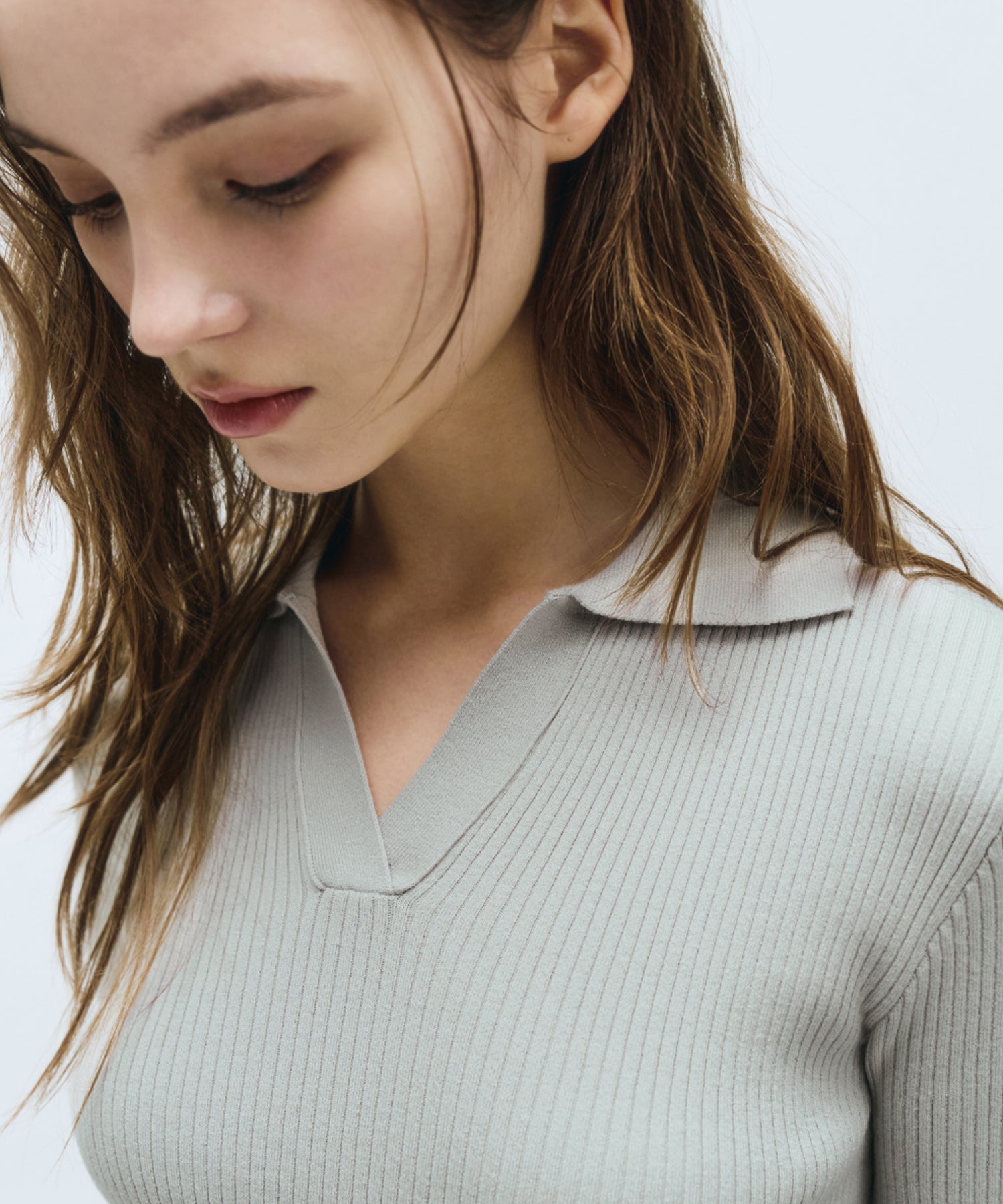 Marithe & Francois Girbaud - Slim Half Knit (Light Gray) product image 3 | TRAB K-Fashion Australia