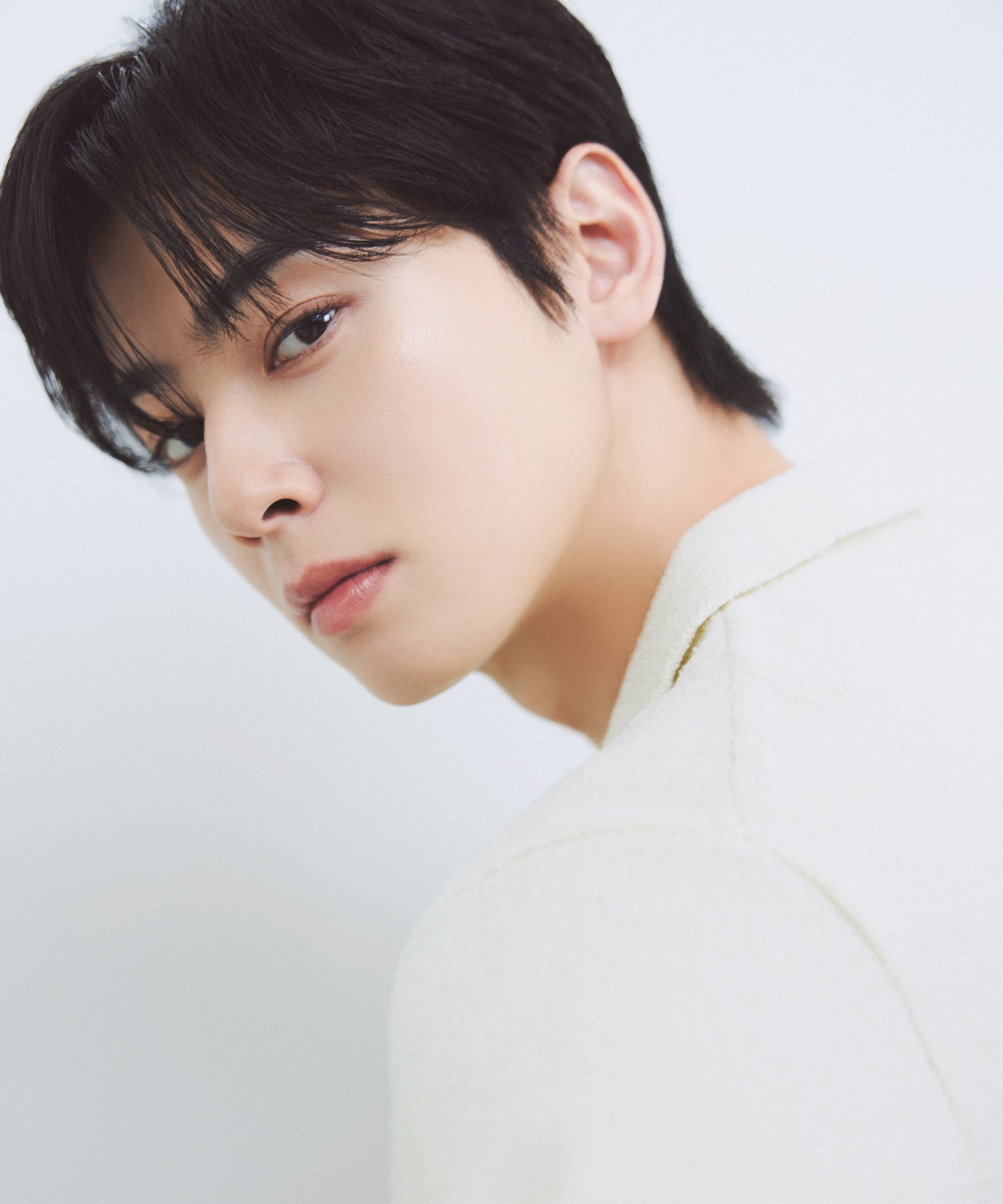 Marithe & Francois Girbaud - Collar Half Knit (Ivory) product image 3 | TRAB K-Fashion Australia