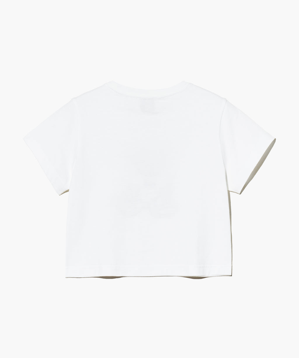 Marithe & Francois Girbaud - Sketch Doodle Bear Crop Tee (White) product image 8 | TRAB K-Fashion Australia