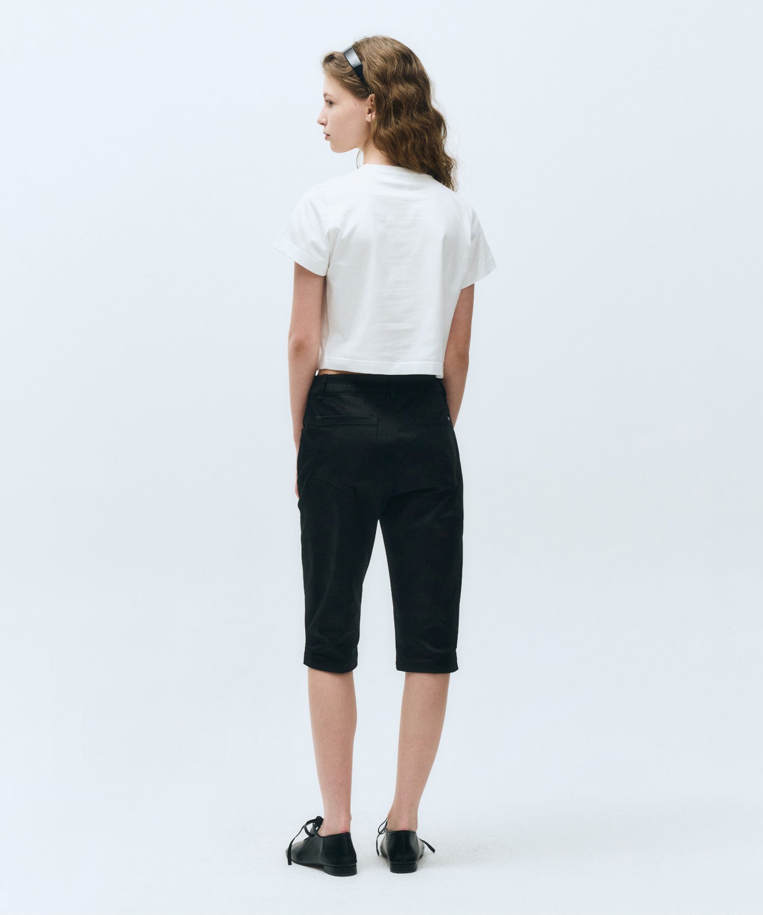 Marithe & Francois Girbaud - Sketch Doodle Bear Crop Tee (White) product image 6 | TRAB K-Fashion Australia