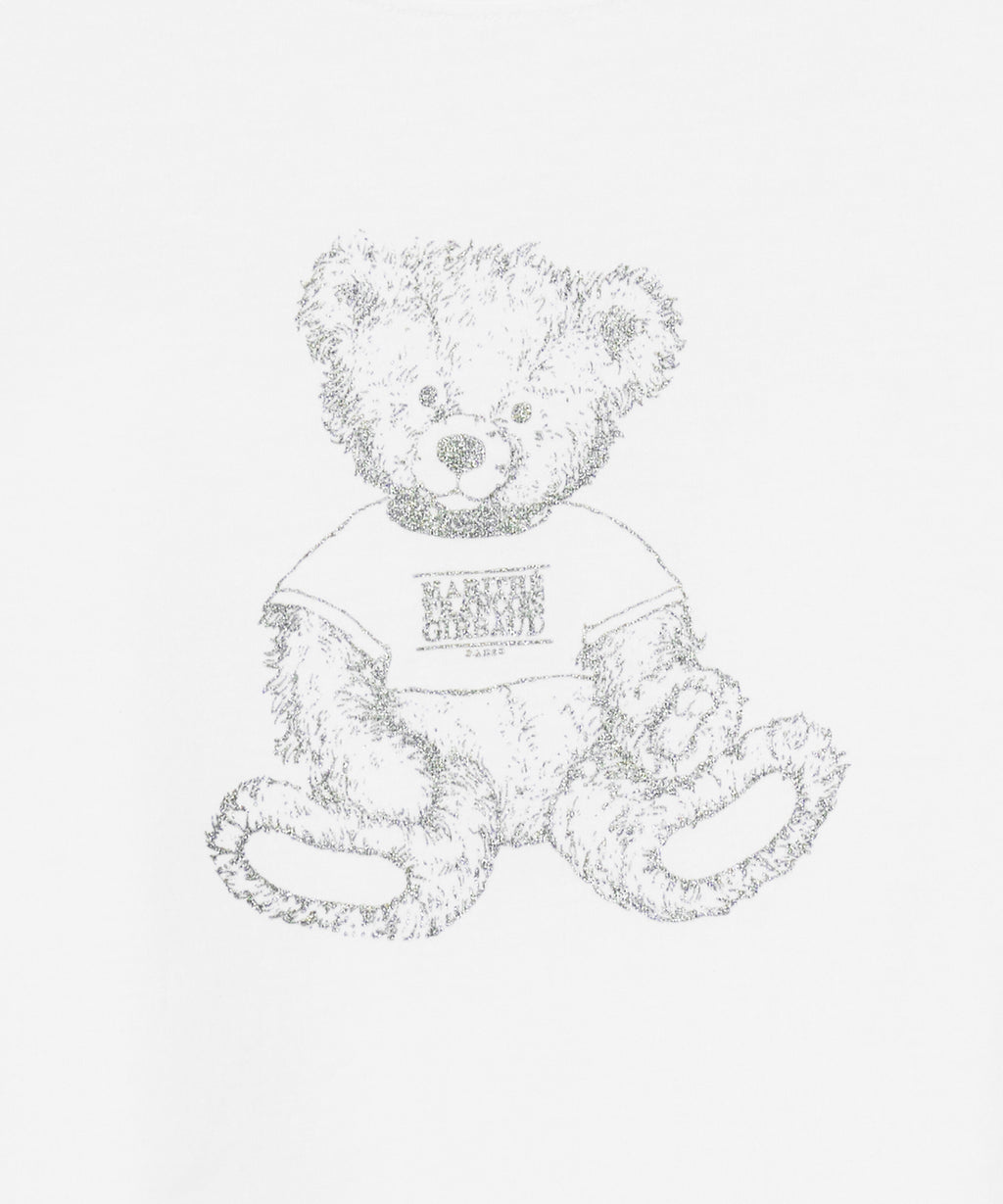 Marithe & Francois Girbaud - Sketch Doodle Bear Crop Tee (White) product image 12 | TRAB K-Fashion Australia