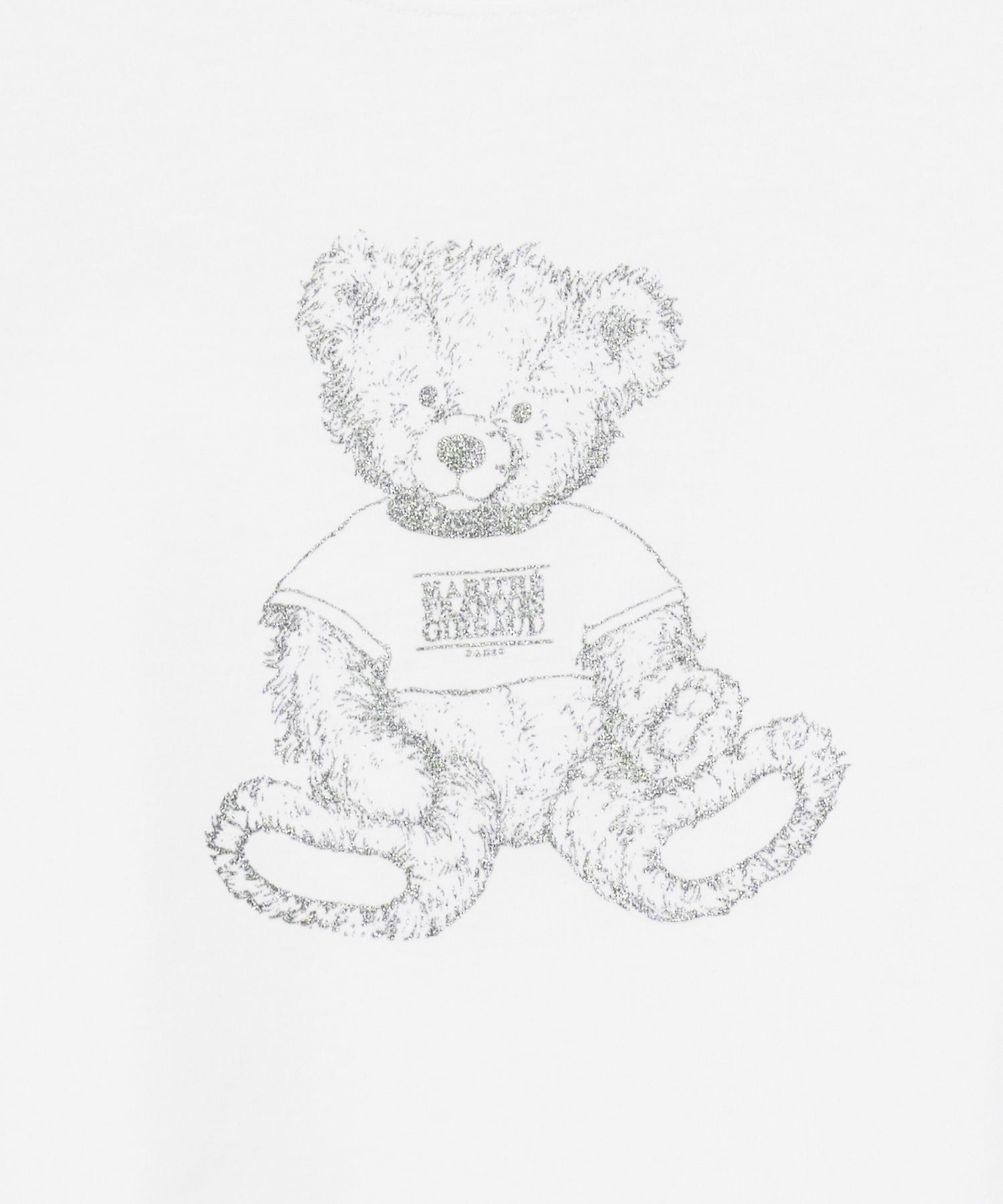 Marithe & Francois Girbaud - Sketch Doodle Bear Crop Tee (White) product image 12 | TRAB K-Fashion Australia