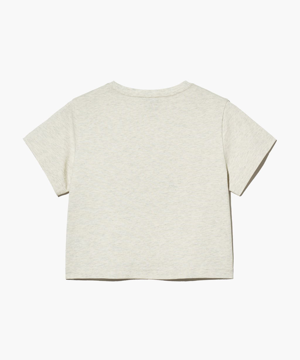 Marithe & Francois Girbaud - Sketch Doodle Bear Crop Tee (Oatmeal) product image 8 | TRAB K-Fashion Australia