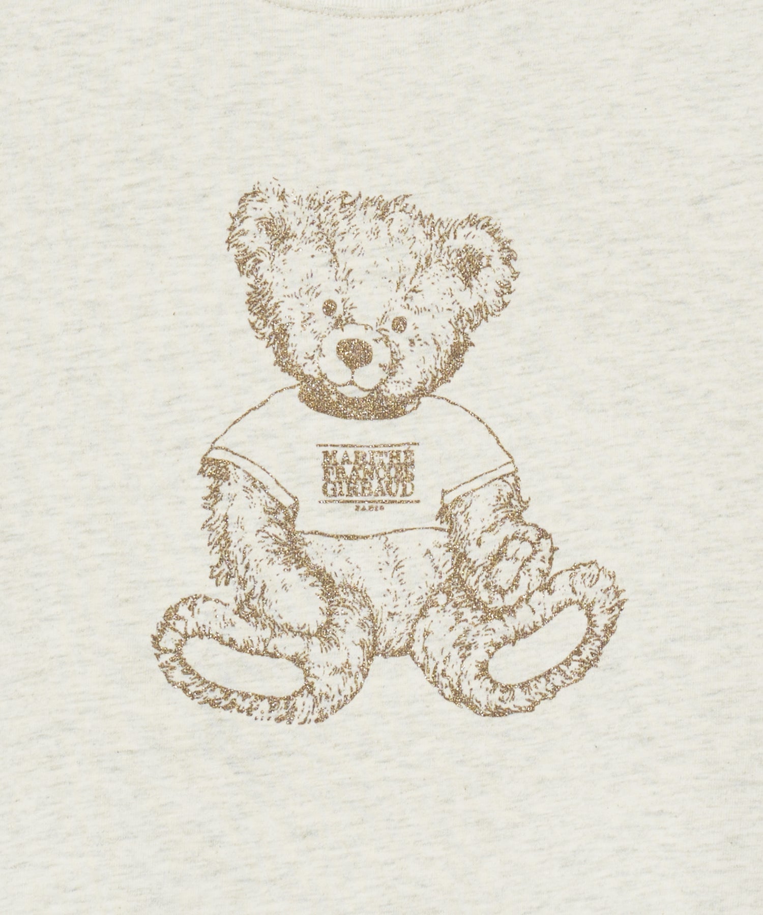 Marithe & Francois Girbaud - Sketch Doodle Bear Crop Tee (Oatmeal) product image 12 | TRAB K-Fashion Australia