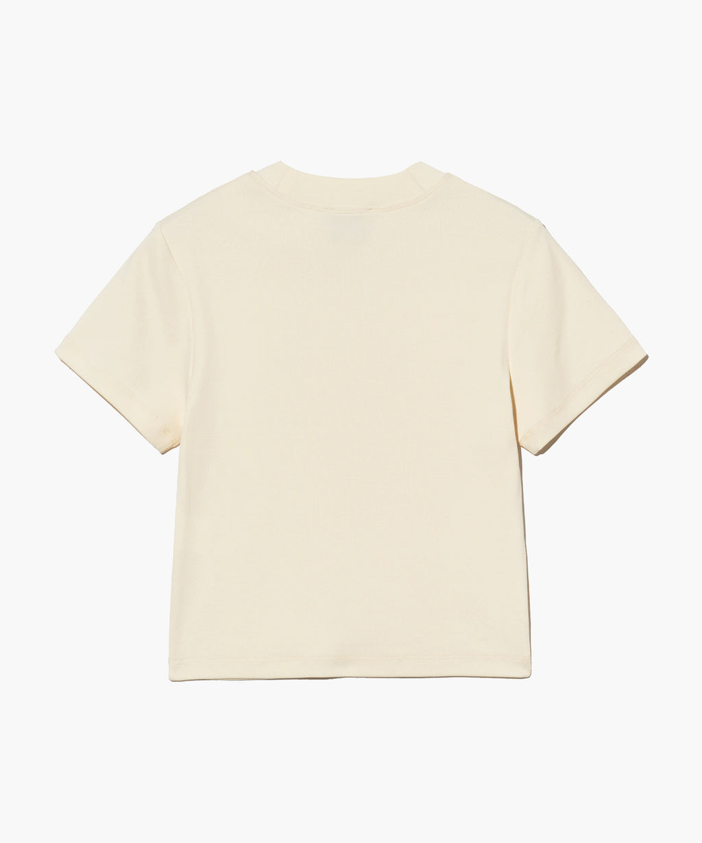 Marithe & Francois Girbaud - Mock Neck Crop Tee (Ivory) product image 2 | TRAB K-Fashion Australia