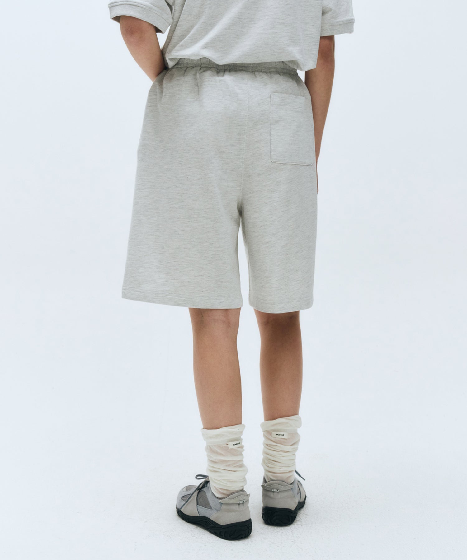Marithe & Francois Girbaud - Regular Logo Half Set-up (Light Heather Gray) product image 6 | TRAB K-Fashion Australia