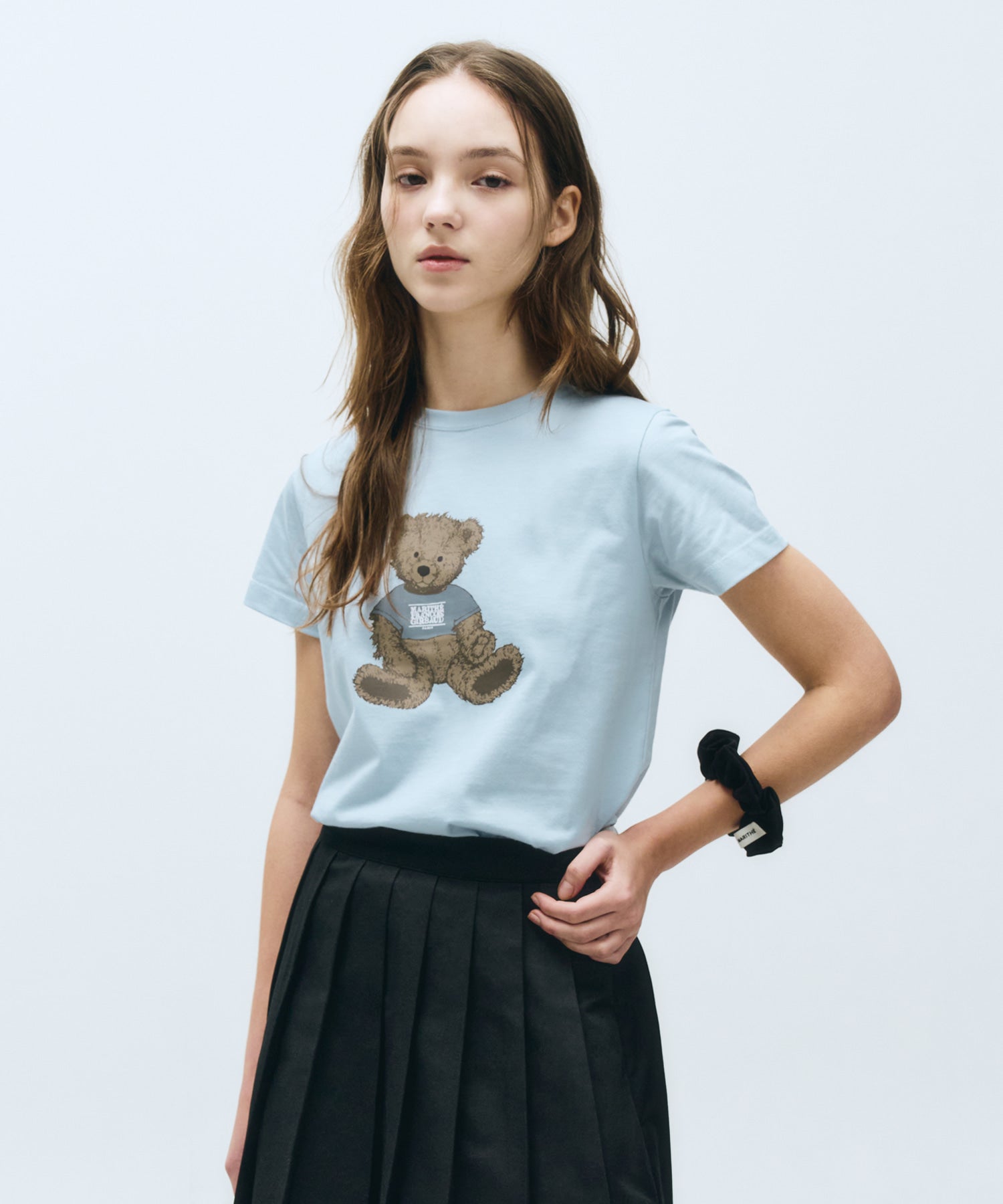 Marithe & Francois Girbaud - Doodle Bear Tee (Ice Blue) product image 1 | TRAB K-Fashion Australia