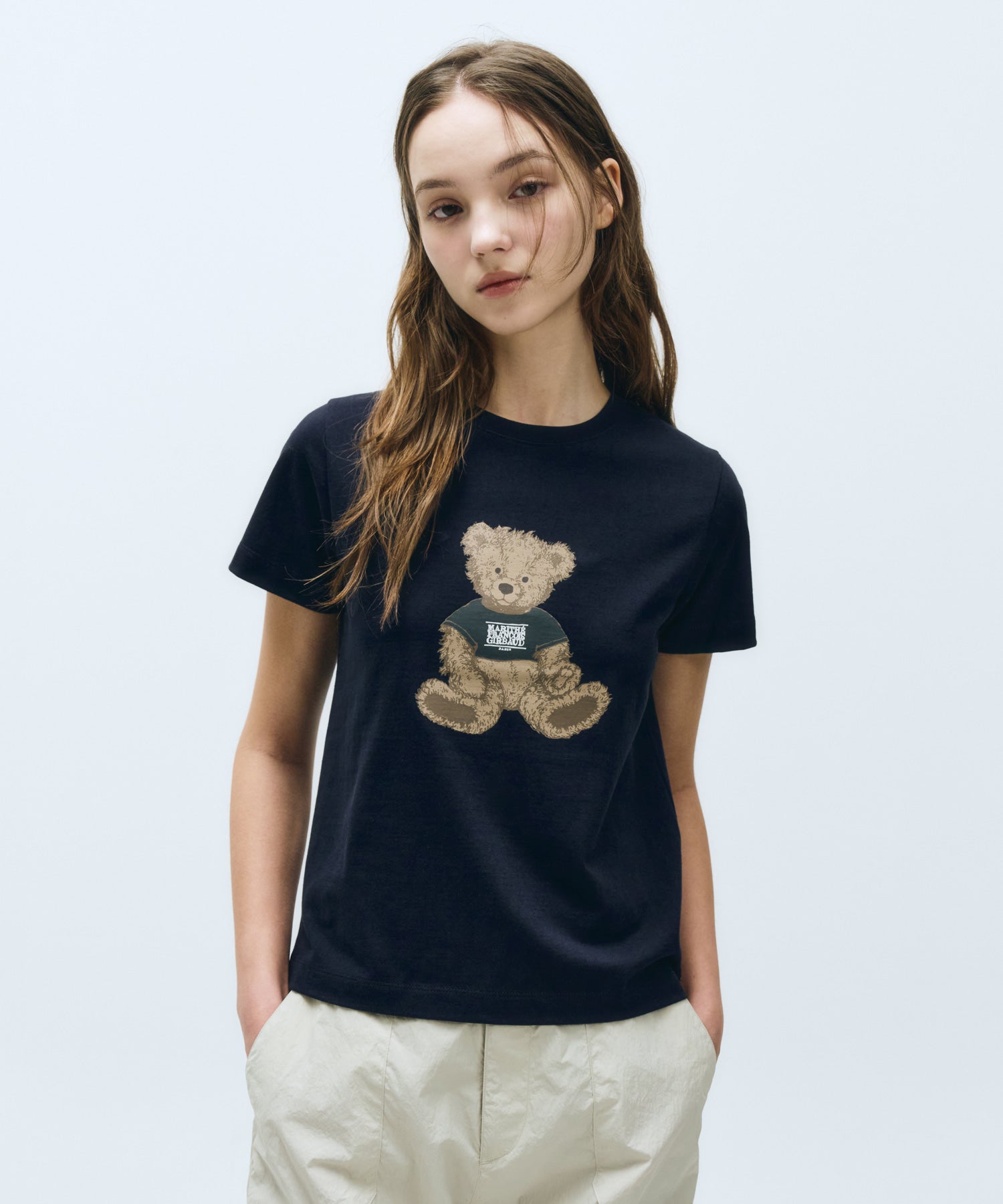 Marithe & Francois Girbaud - Doodle Bear Tee (Navy) product image 1 | TRAB K-Fashion Australia