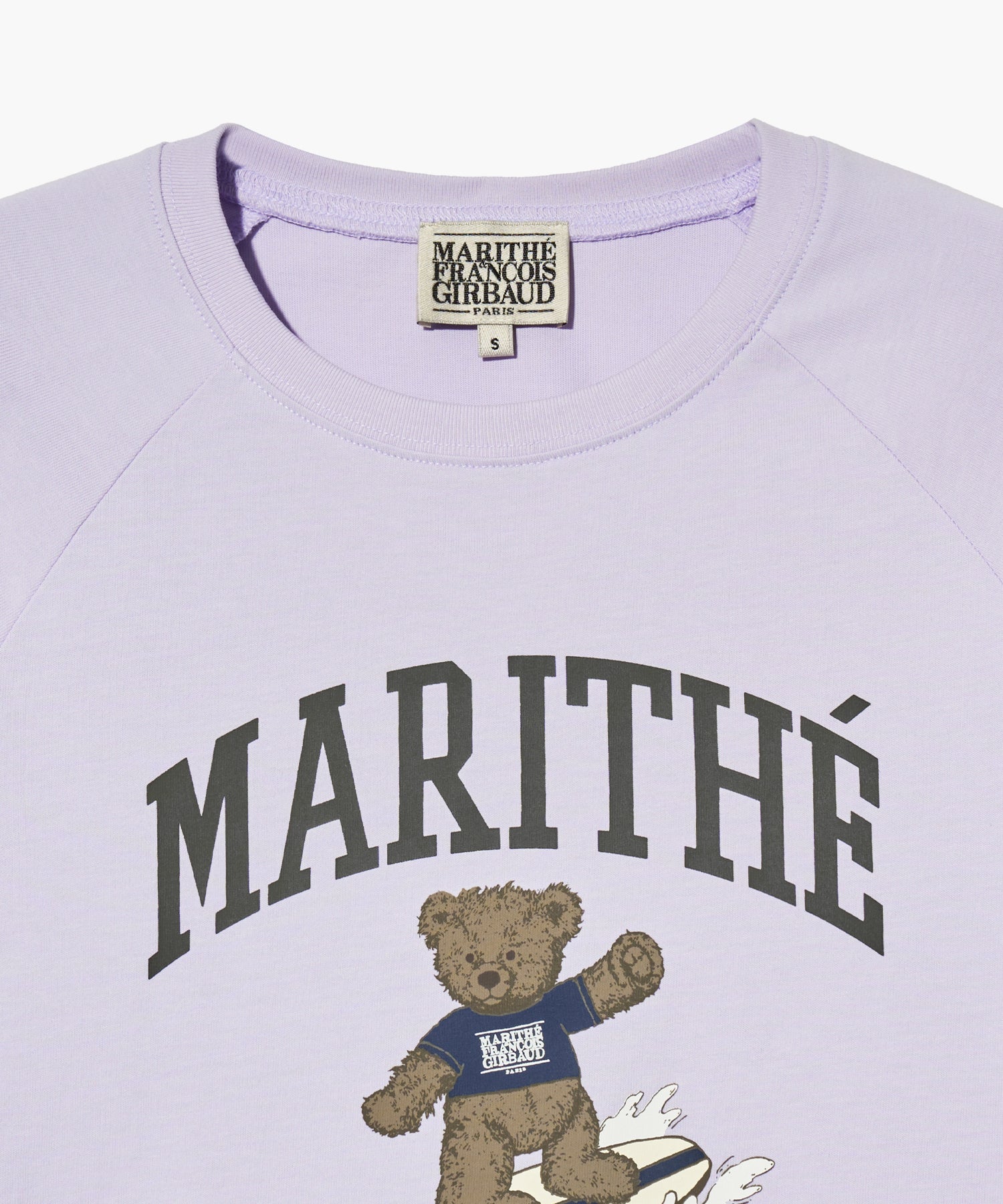 Marithe & Francois Girbaud - Doodle Bear Raglan Tee (Light Purple) product image 9 | TRAB K-Fashion Australia