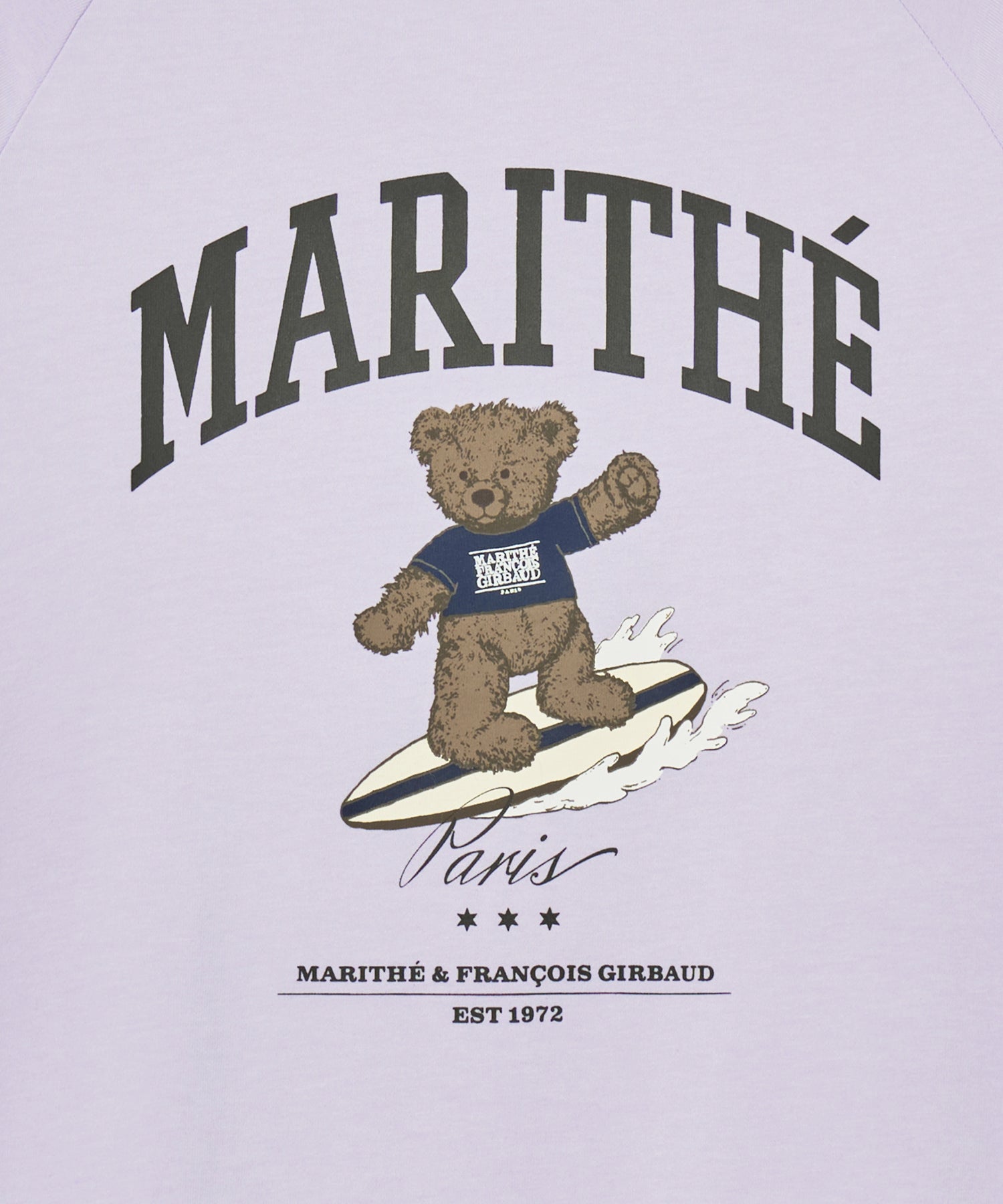 Marithe & Francois Girbaud - Doodle Bear Raglan Tee (Light Purple) product image 12 | TRAB K-Fashion Australia
