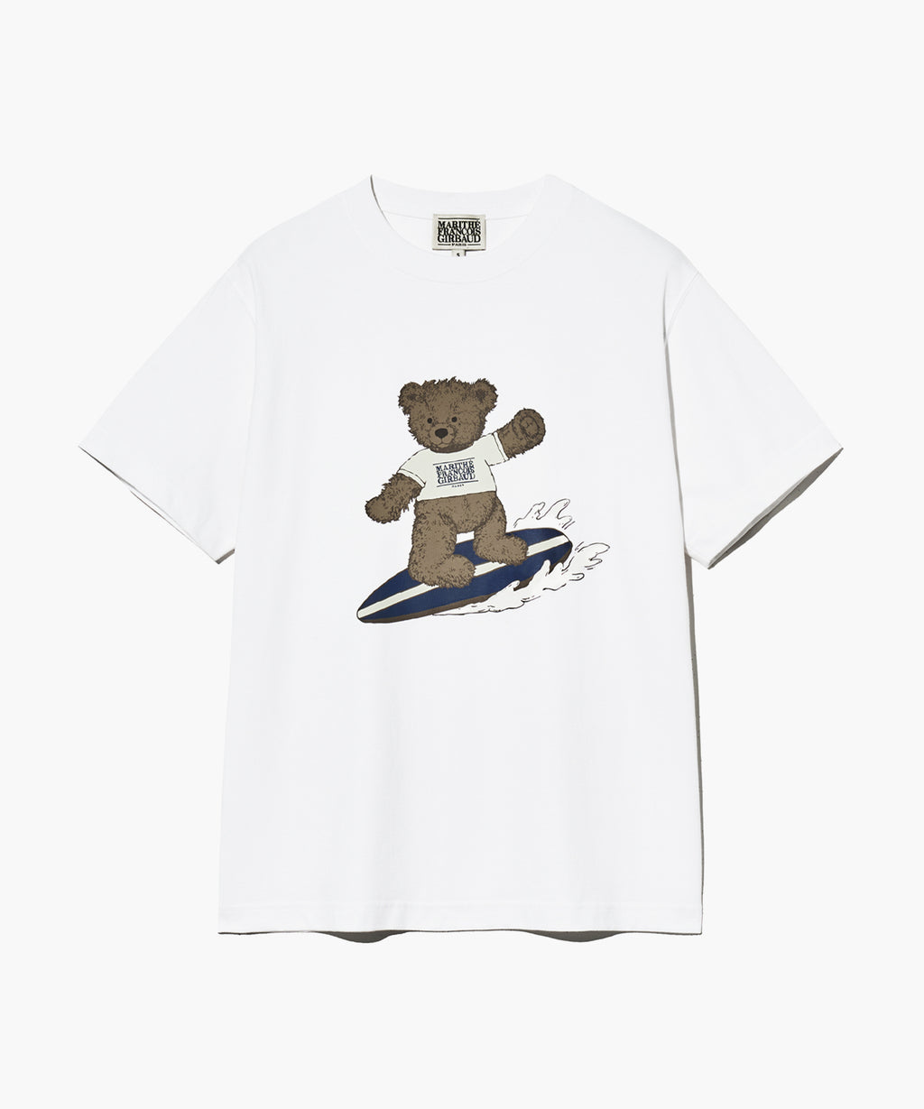 Marithe & Francois Girbaud - Surfing Doodle Bear Tee (White) product image 7 | TRAB K-Fashion Australia