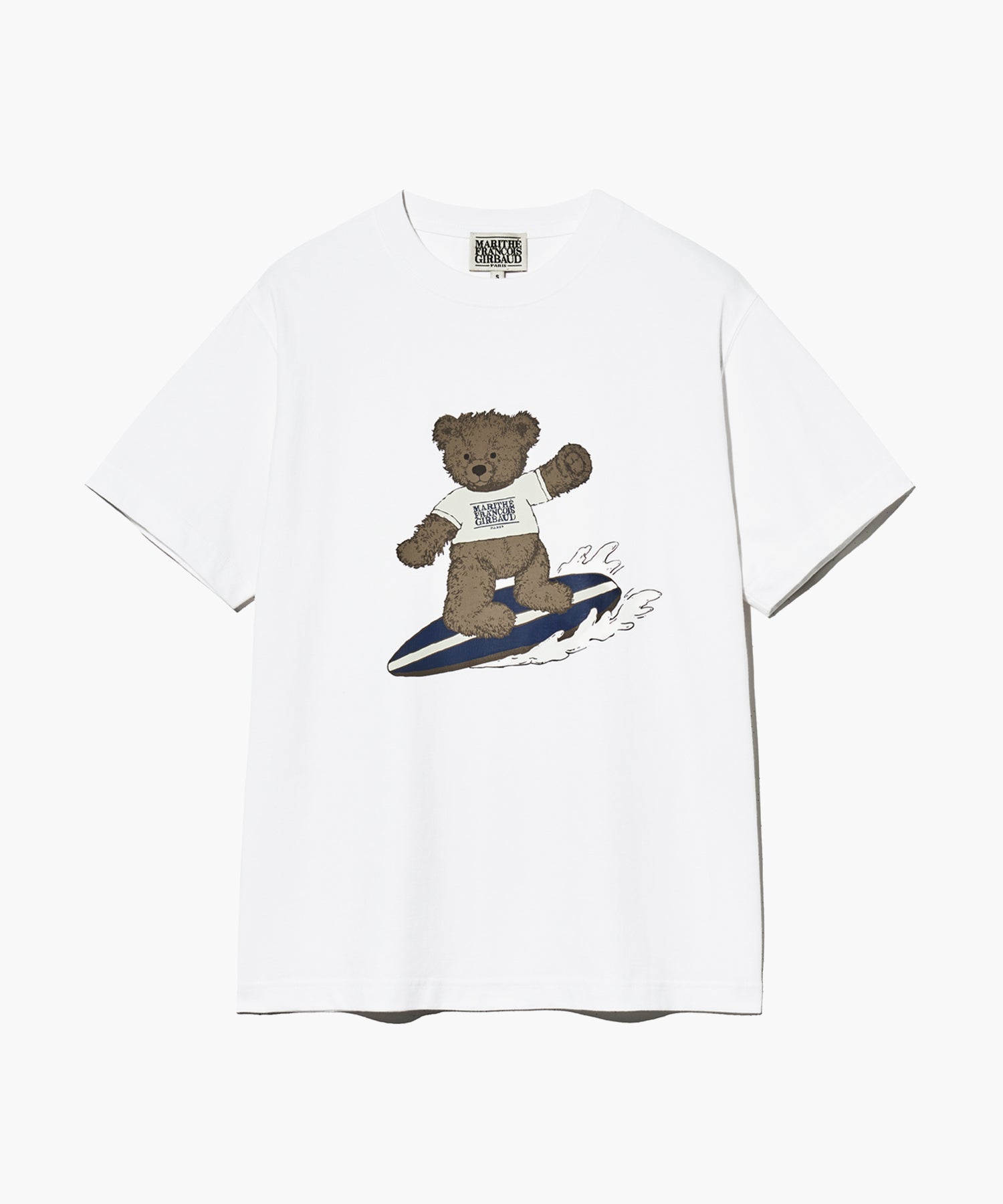 Marithe & Francois Girbaud - Surfing Doodle Bear Tee (White) product image 7 | TRAB K-Fashion Australia