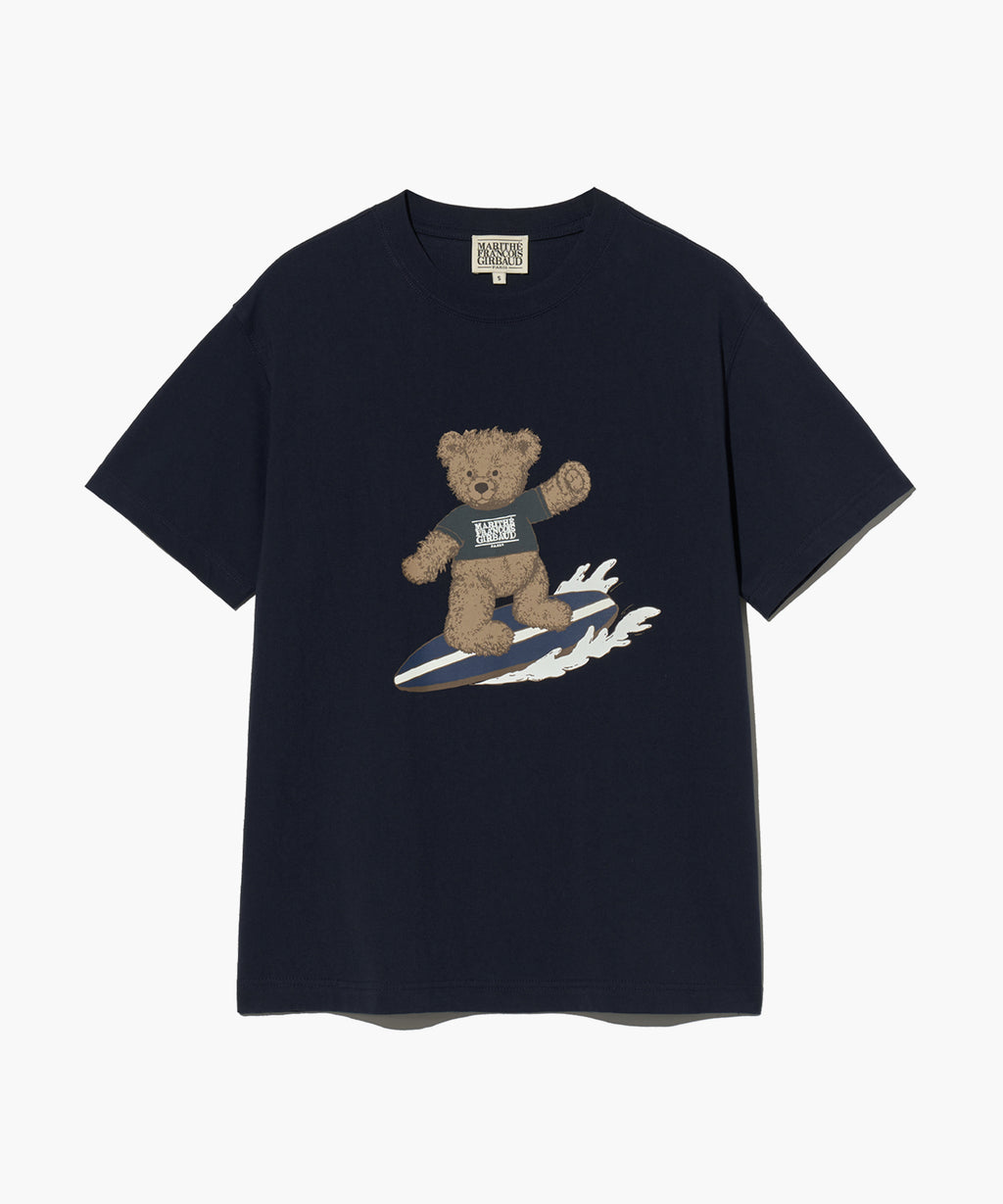 Marithe & Francois Girbaud - Surfing Doodle Bear Tee (Navy) product image 6 | TRAB K-Fashion Australia