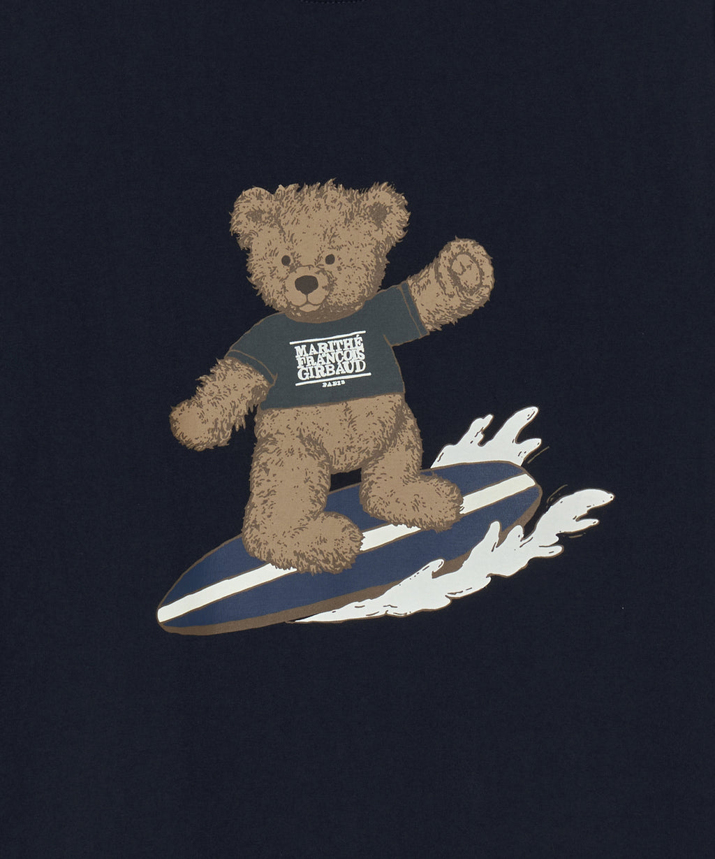 Marithe & Francois Girbaud - Surfing Doodle Bear Tee (Navy) product image 11 | TRAB K-Fashion Australia