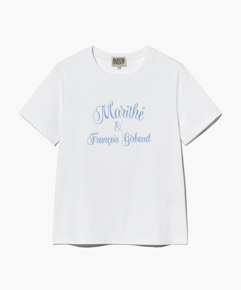 Marithe & Francois Girbaud - Cursive Logo Tee (White) product image 6 | TRAB K-Fashion Australia