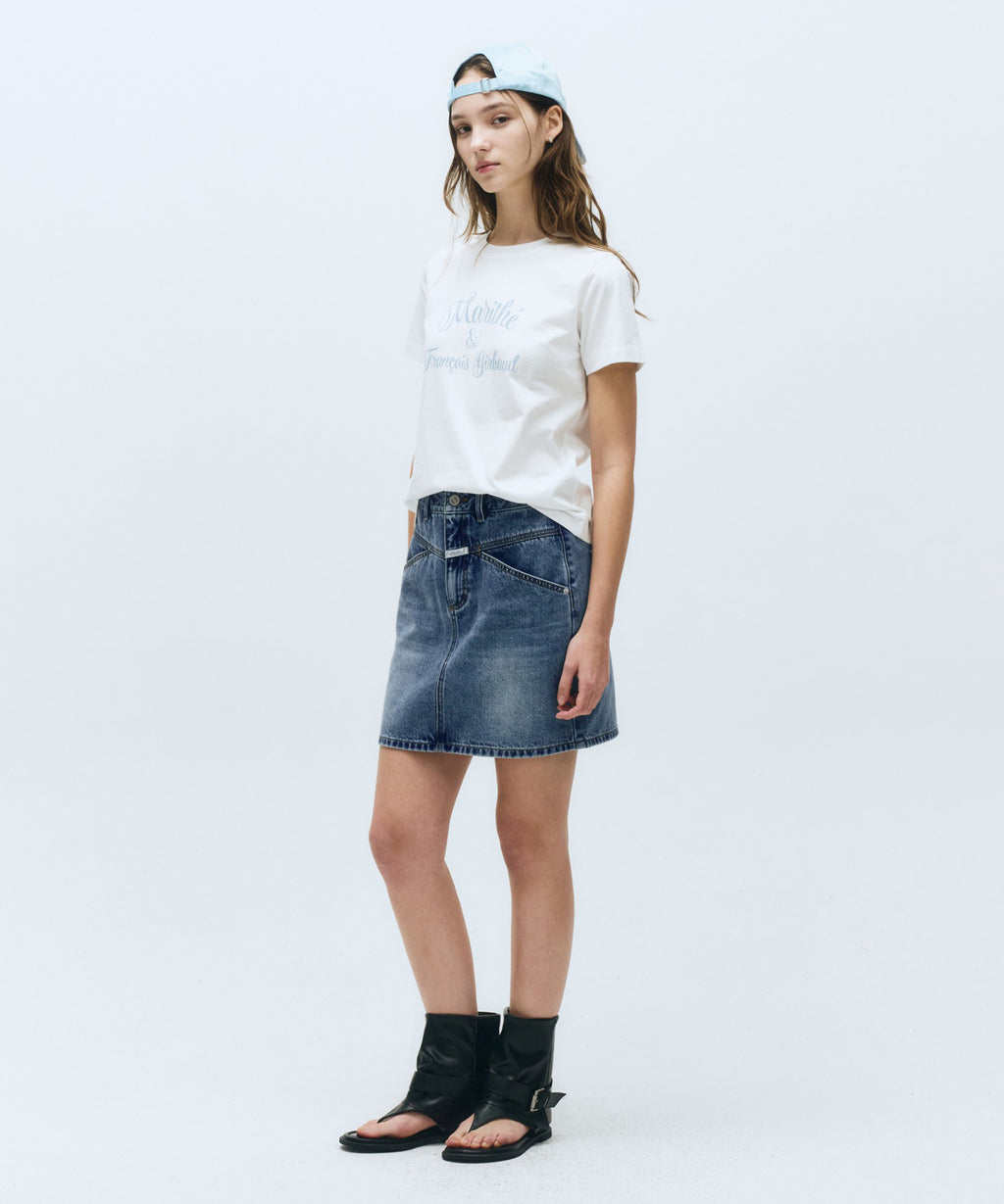 Marithe & Francois Girbaud - Cursive Logo Tee (White) product image 5 | TRAB K-Fashion Australia