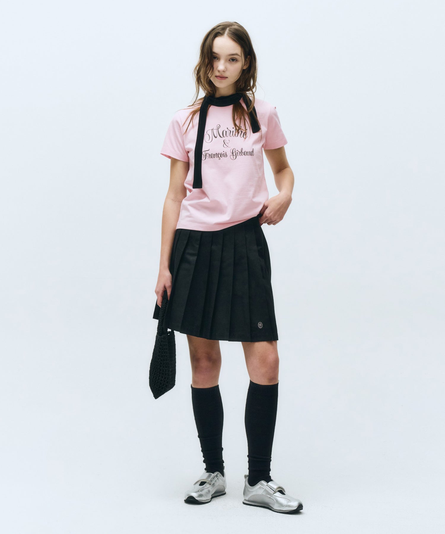 Marithe & Francois Girbaud - Cursive Logo Tee (Baby Pink) product image 4 | TRAB K-Fashion Australia
