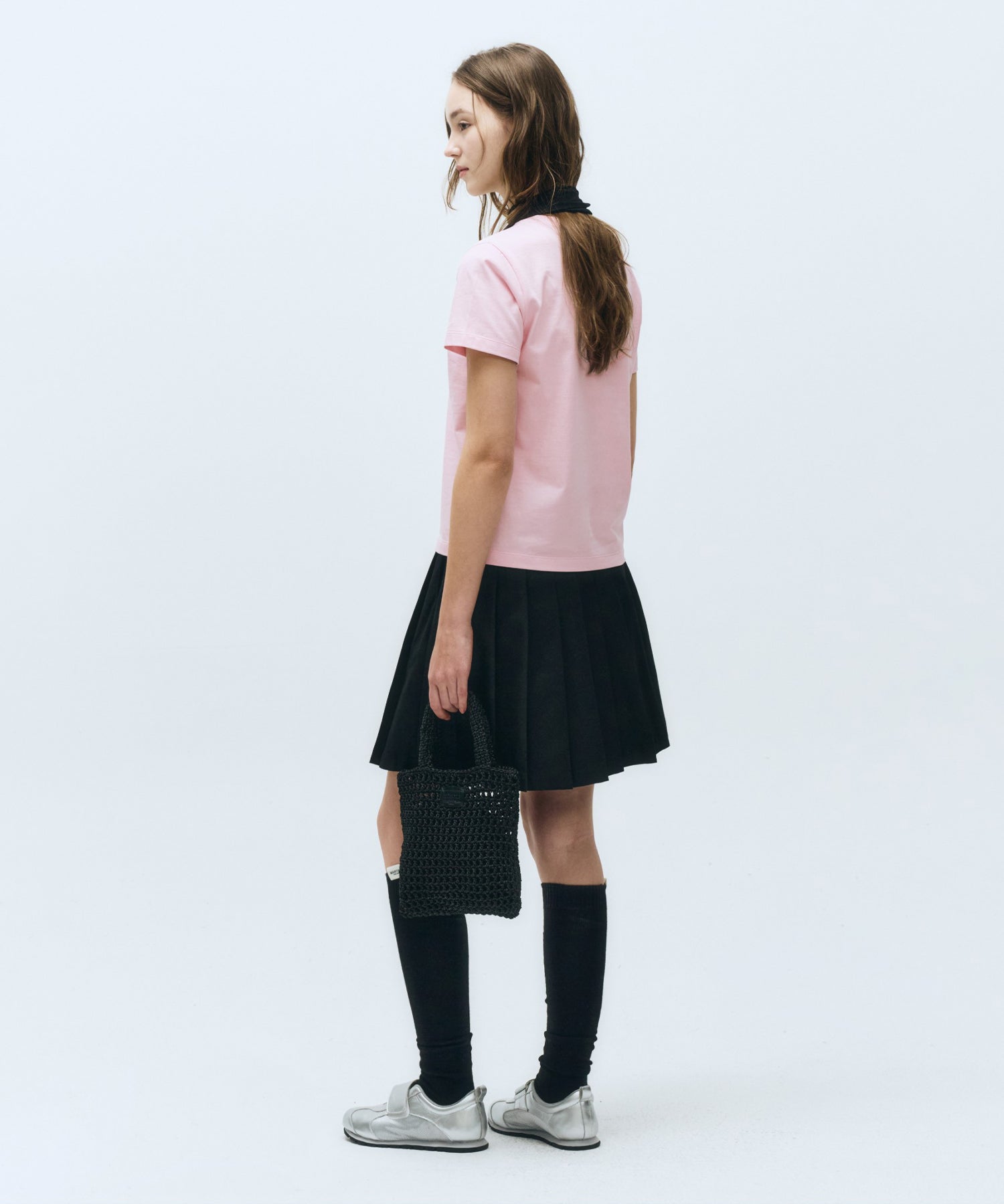 Marithe & Francois Girbaud - Cursive Logo Tee (Baby Pink) product image 6 | TRAB K-Fashion Australia