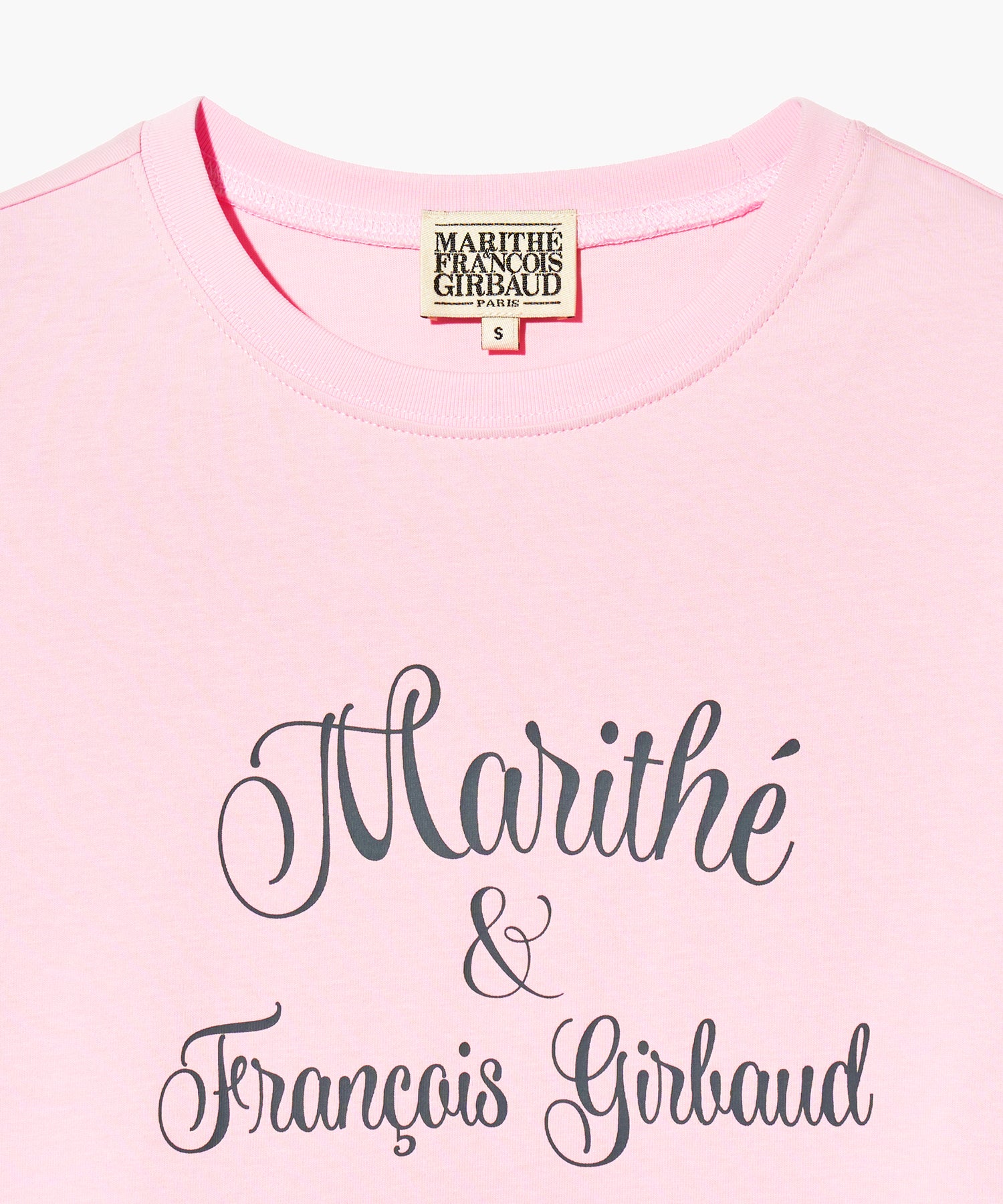 Marithe & Francois Girbaud - Cursive Logo Tee (Baby Pink) product image 9 | TRAB K-Fashion Australia
