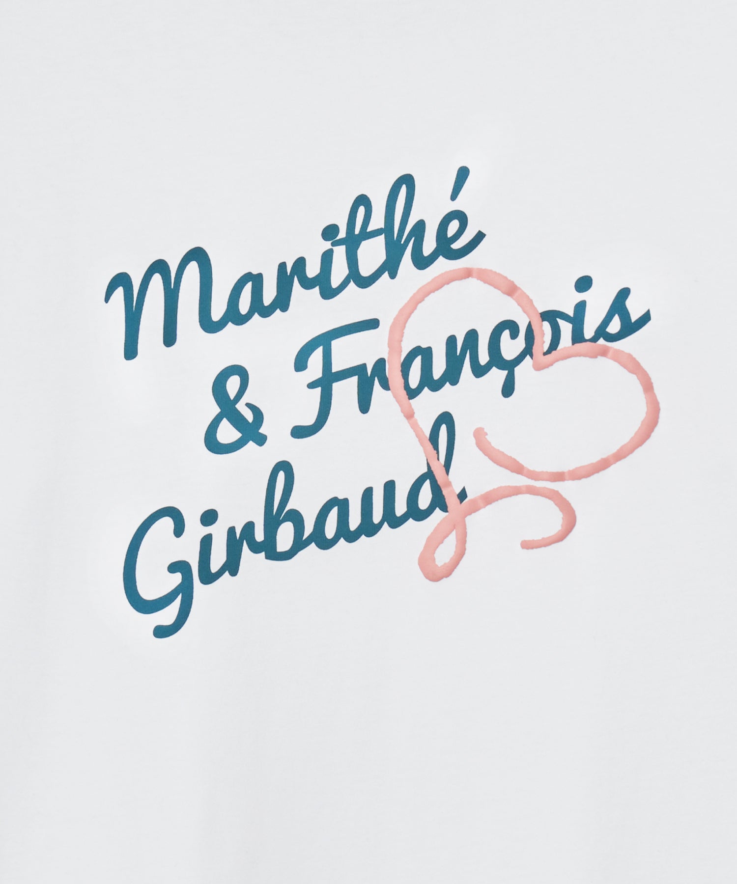 Marithe & Francois Girbaud - Over Fit Handwriting Logo Heart Tee (White) product image 12 | TRAB K-Fashion Australia