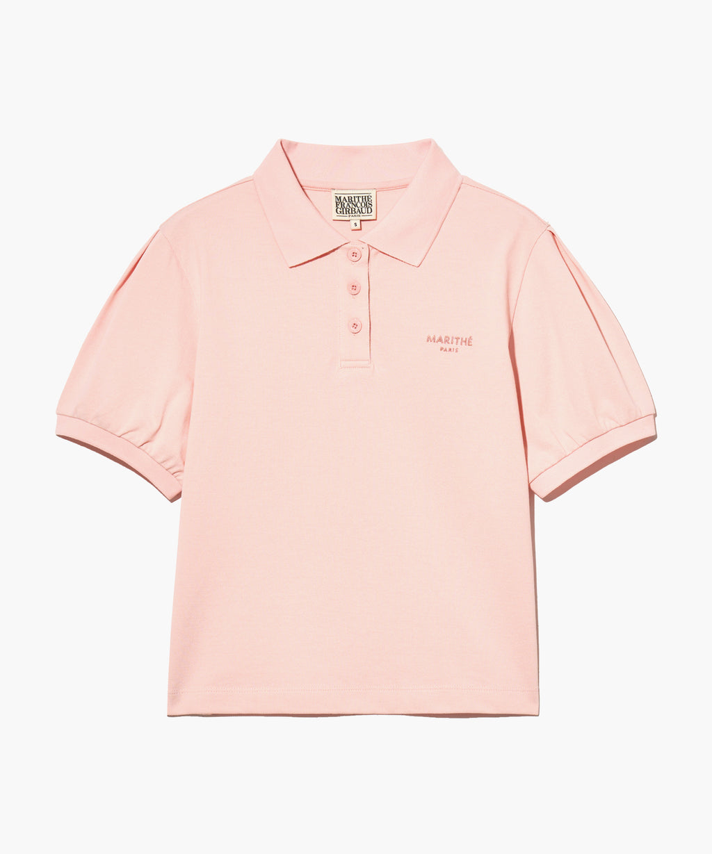 Marithe & Francois Girbaud - Pique Puff Sleeve Tee (Pink) product image 9 | TRAB K-Fashion Australia