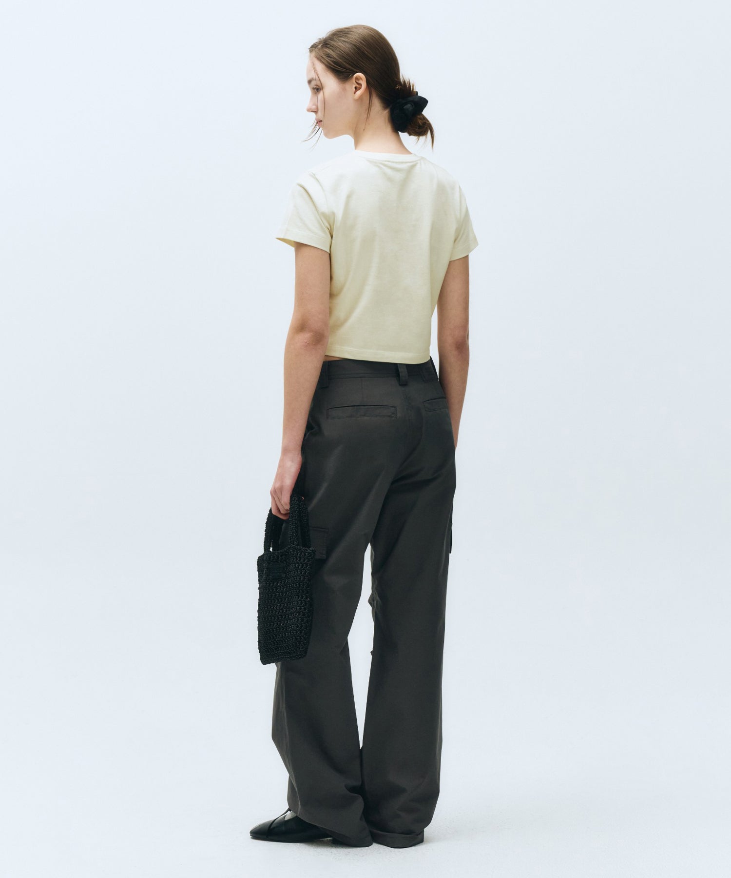 Marithe & Francois Girbaud - Ribbon Graphic Crop Tee (Ivory) product image 5 | TRAB K-Fashion Australia