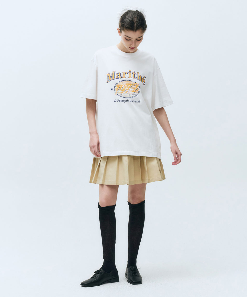 Marithe & Francois Girbaud - Oversized Ellipse Graphic Tee (White) product image 4 | TRAB K-Fashion Australia