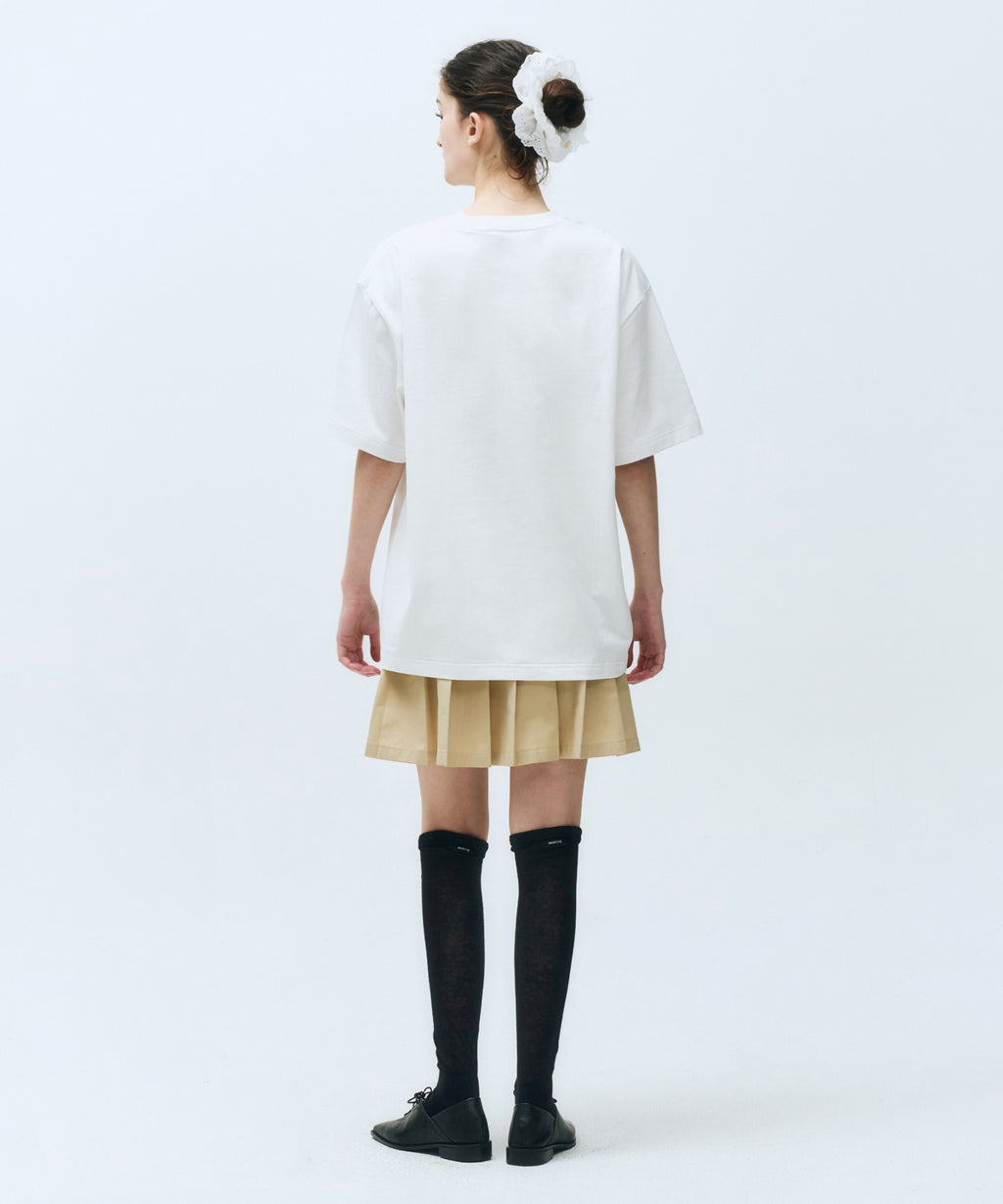 Marithe & Francois Girbaud - Oversized Ellipse Graphic Tee (White) product image 6 | TRAB K-Fashion Australia