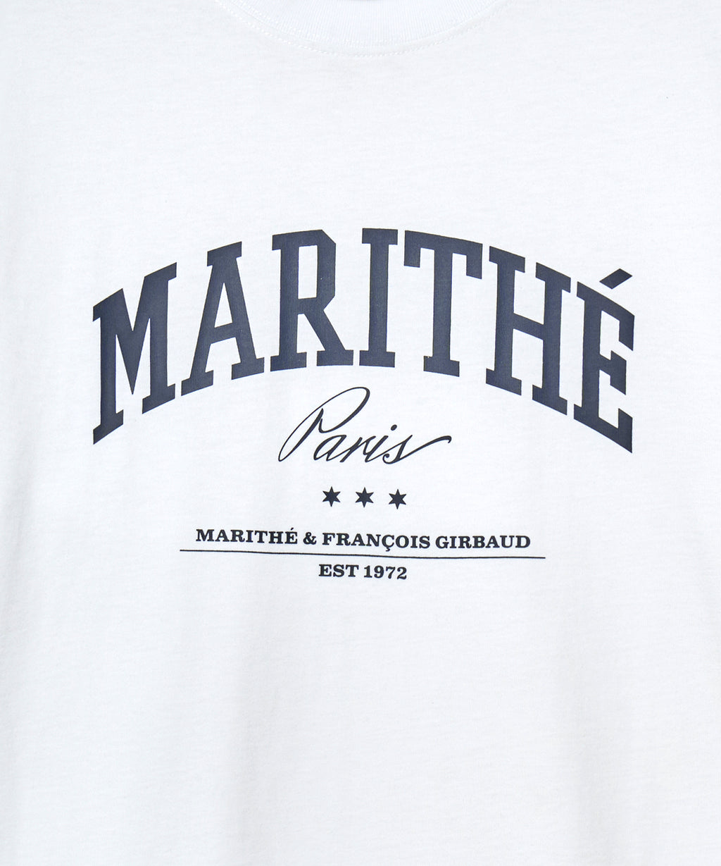 Marithe & Francois Girbaud - Varsity Graphic Tee+nylon Shorts Set-up (White) product image 11 | TRAB K-Fashion Australia