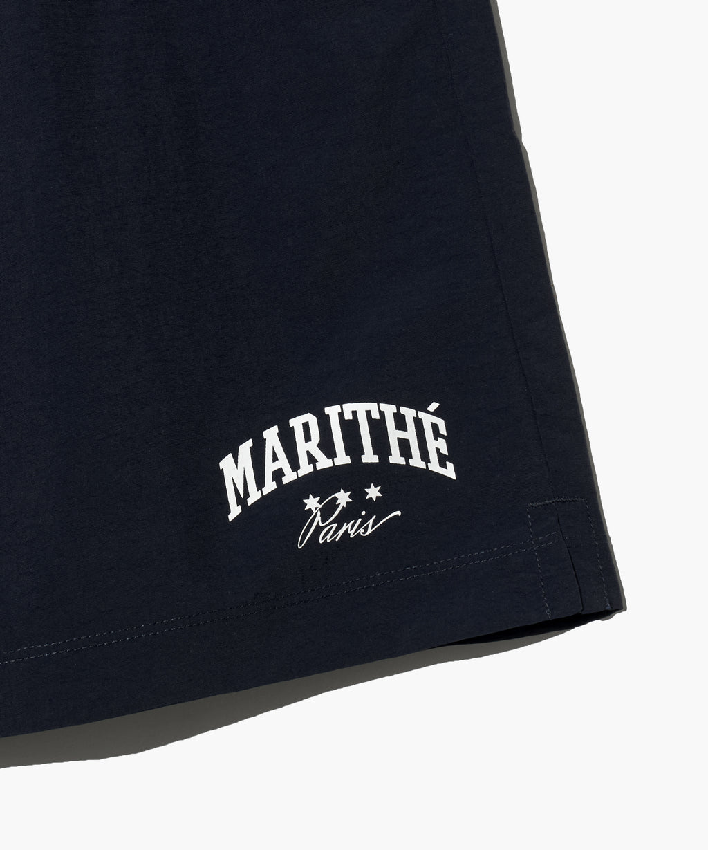 Marithe & Francois Girbaud - Varsity Graphic Tee+nylon Shorts Set-up (White) product image 14 | TRAB K-Fashion Australia