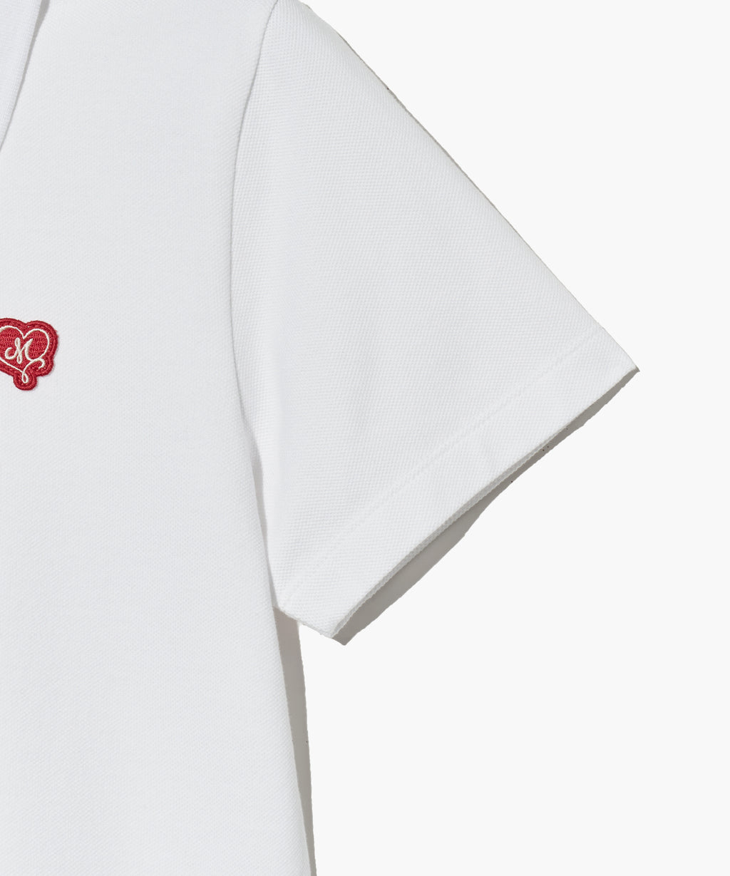 Marithe & Francois Girbaud - Heart Wappen Collar Pk Tee (White) product image 9 | TRAB K-Fashion Australia
