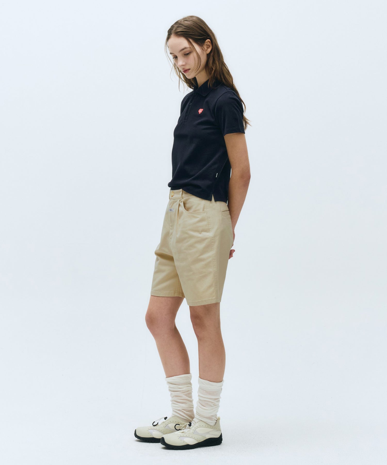 Marithe & Francois Girbaud - Heart Wappen Collar Pk Tee (Navy) product image 6 | TRAB K-Fashion Australia