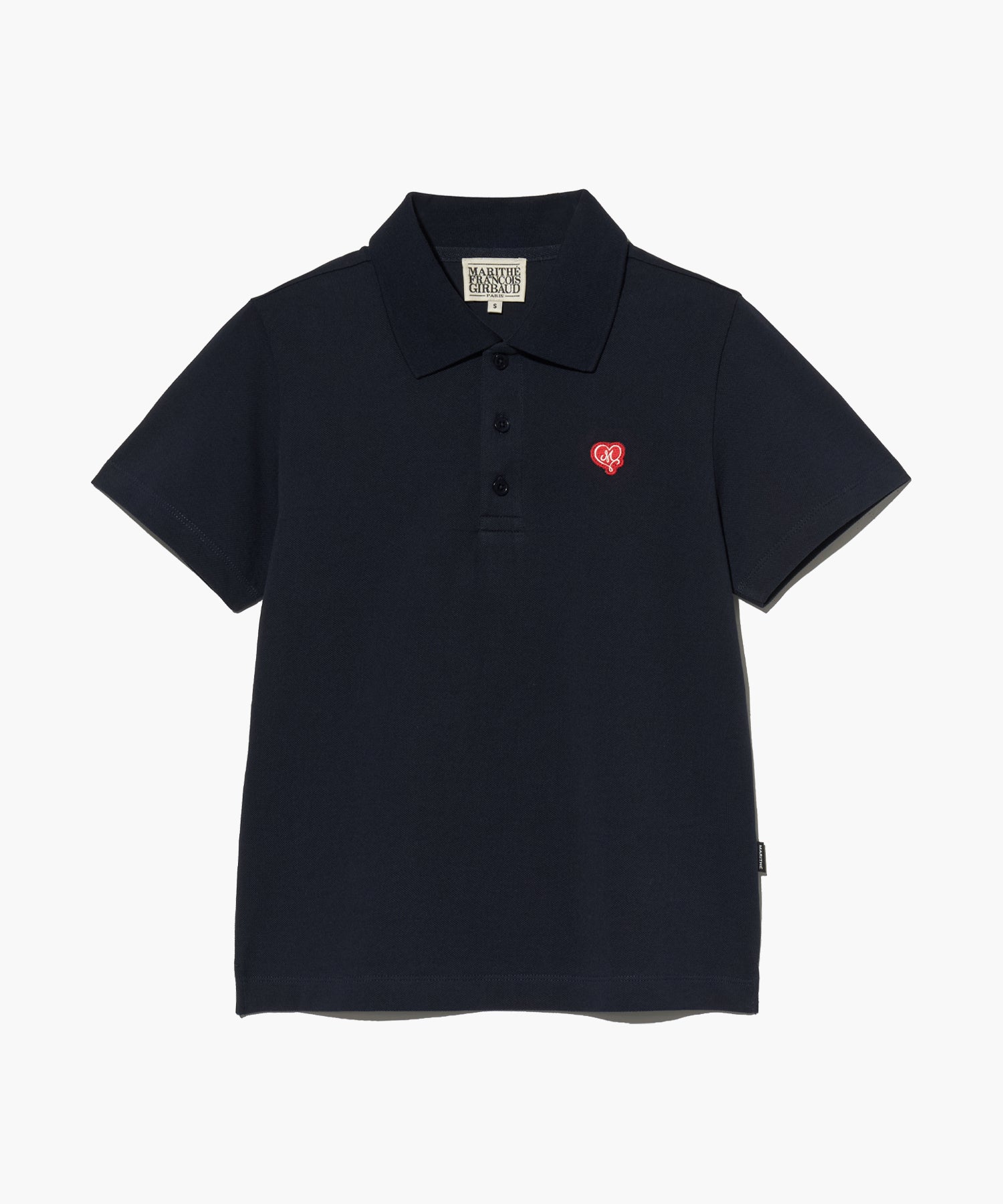 Marithe & Francois Girbaud - Heart Wappen Collar Pk Tee (Navy) product image 8 | TRAB K-Fashion Australia