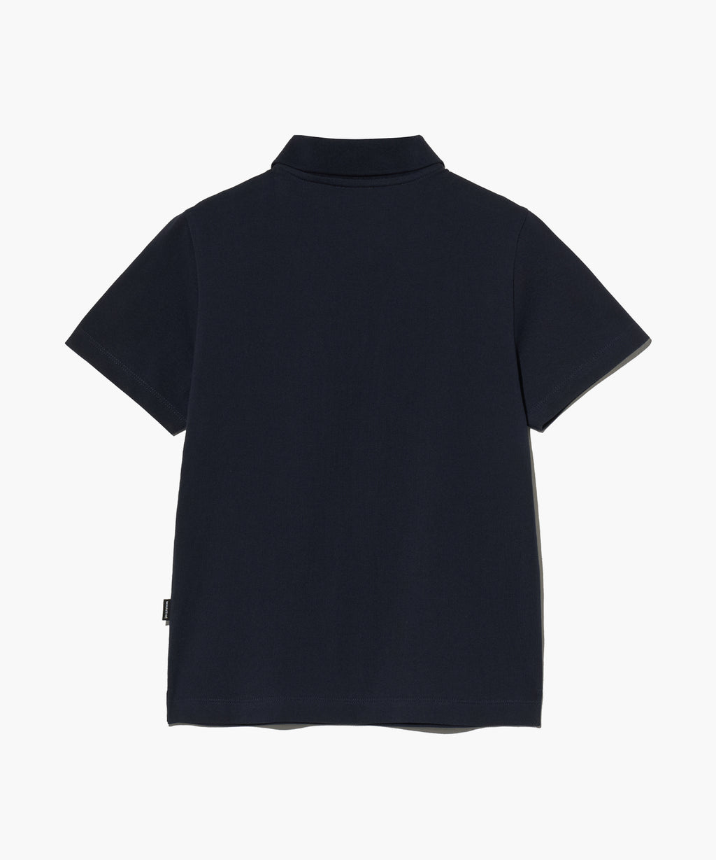 Marithe & Francois Girbaud - Heart Wappen Collar Pk Tee (Navy) product image 9 | TRAB K-Fashion Australia