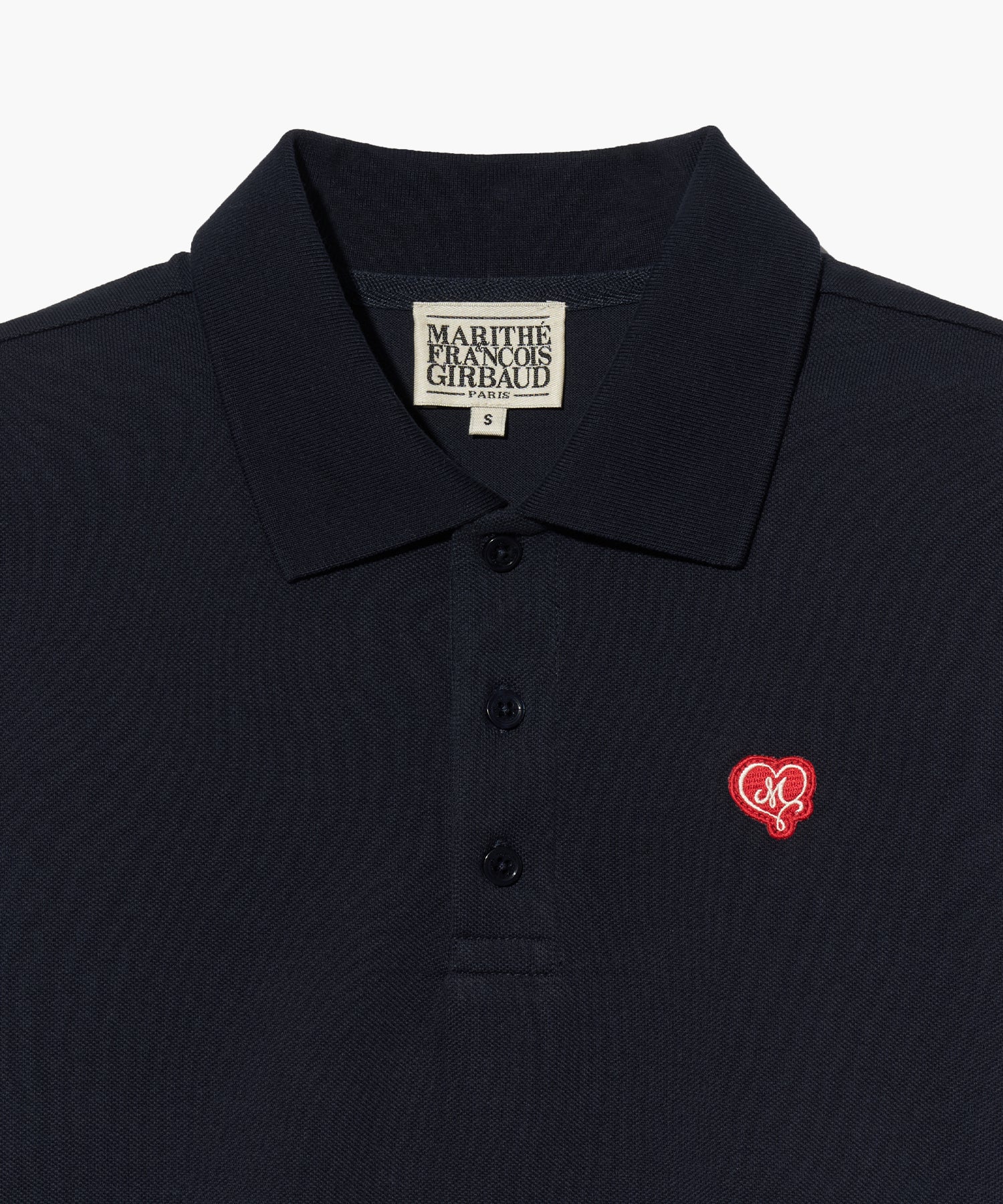 Marithe & Francois Girbaud - Heart Wappen Collar Pk Tee (Navy) product image 10 | TRAB K-Fashion Australia