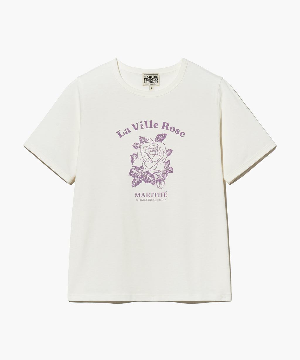 Marithe & Francois Girbaud - La Ville Rose Tee (Ivory) product image 7 | TRAB K-Fashion Australia