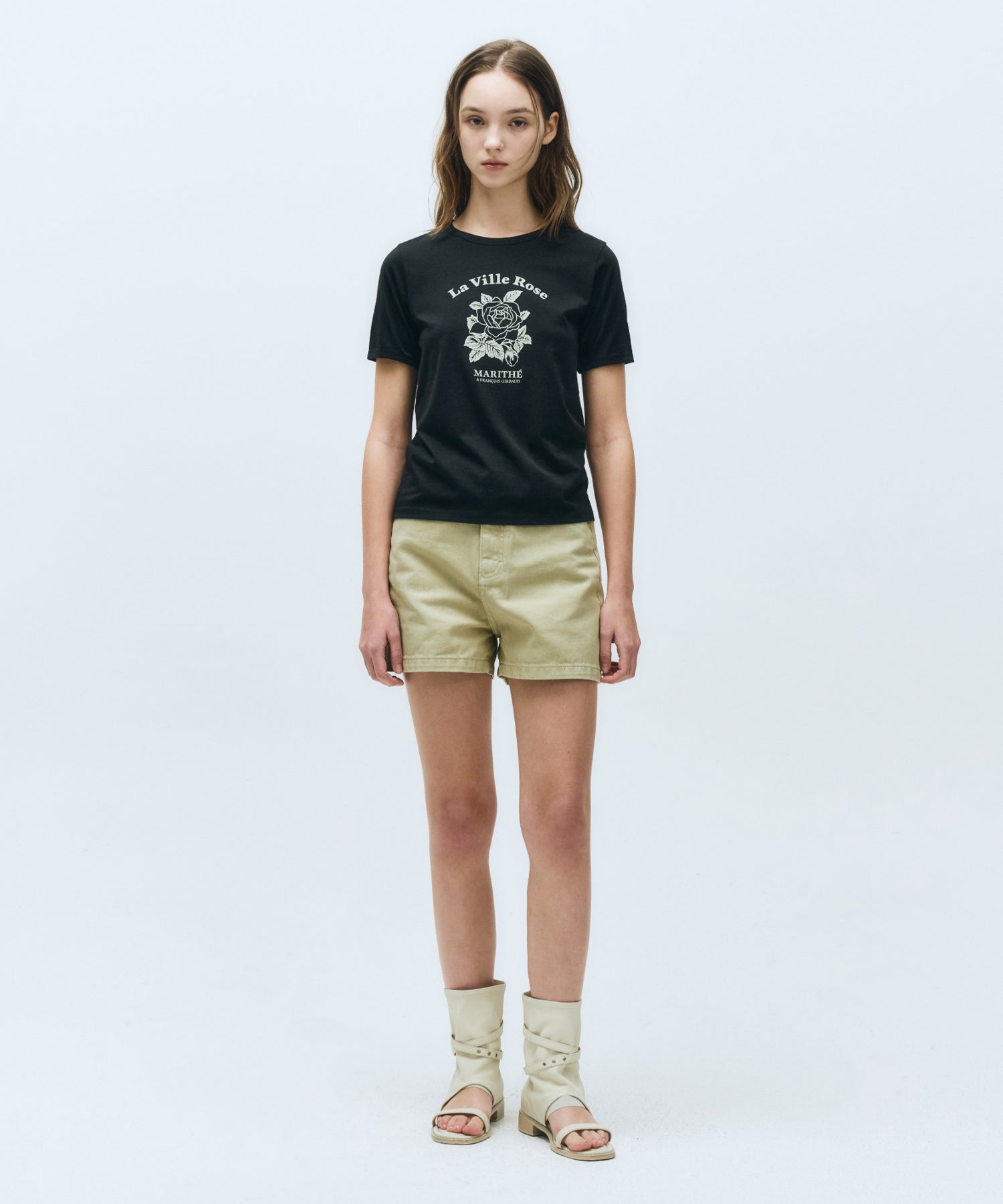 Marithe & Francois Girbaud - La Ville Rose Tee (Black) product image 3 | TRAB K-Fashion Australia