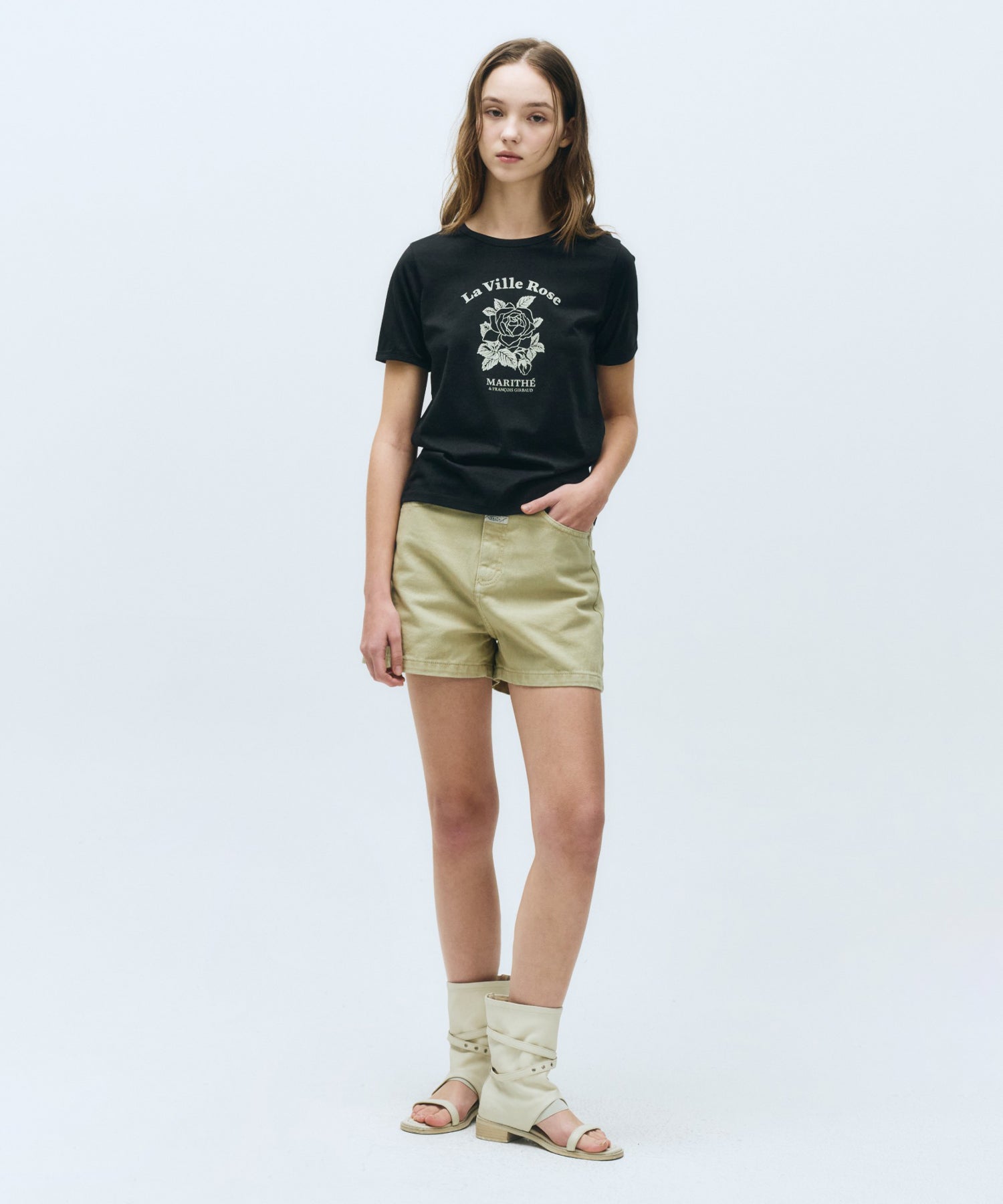 Marithe & Francois Girbaud - La Ville Rose Tee (Black) product image 4 | TRAB K-Fashion Australia